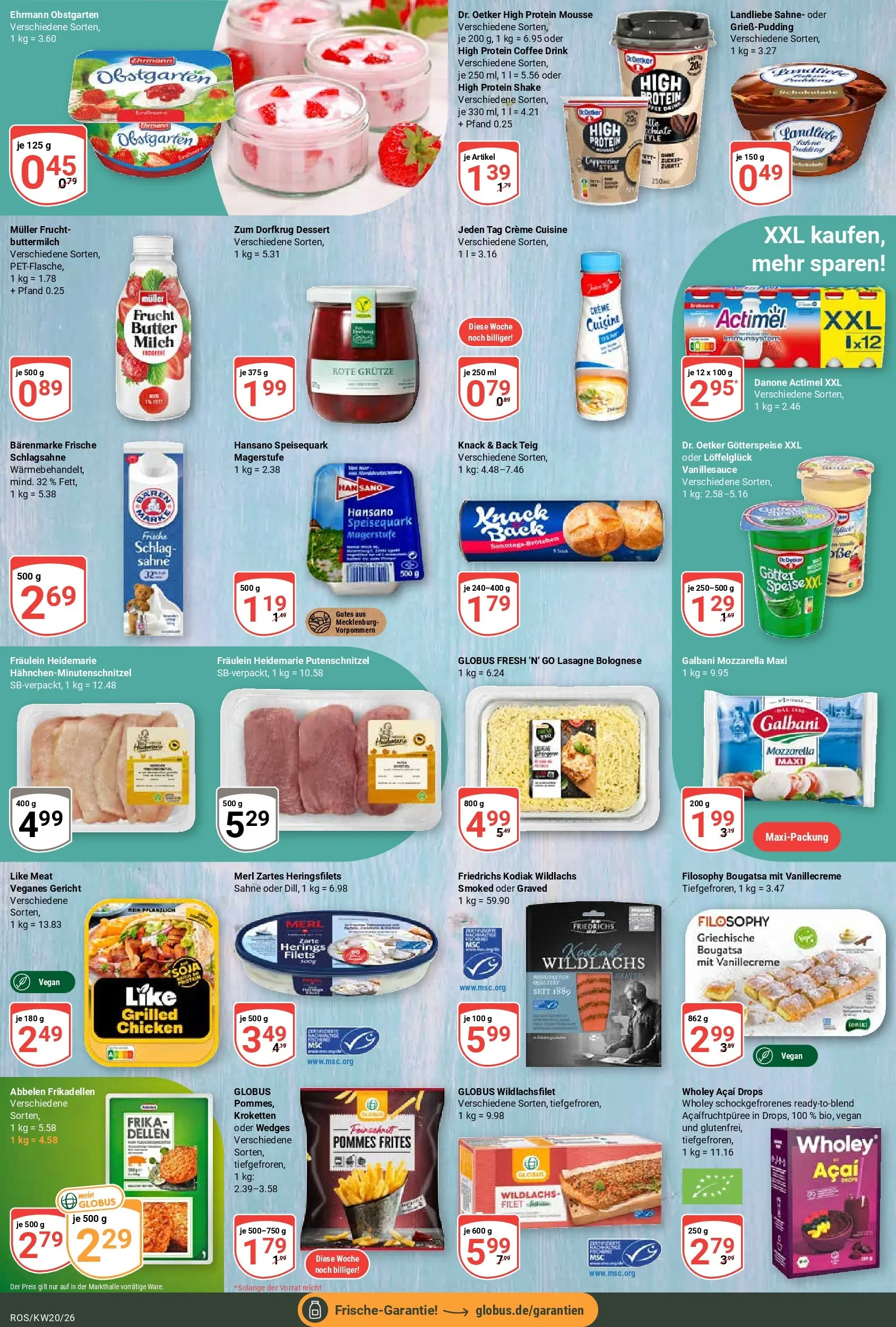 Globus Prospekt Lambrechtshagen	 (ab 10.05.2026) » Angebote online | Seite: 8 | Produkte: Milch, Pommes, Creme, Putenschnitzel