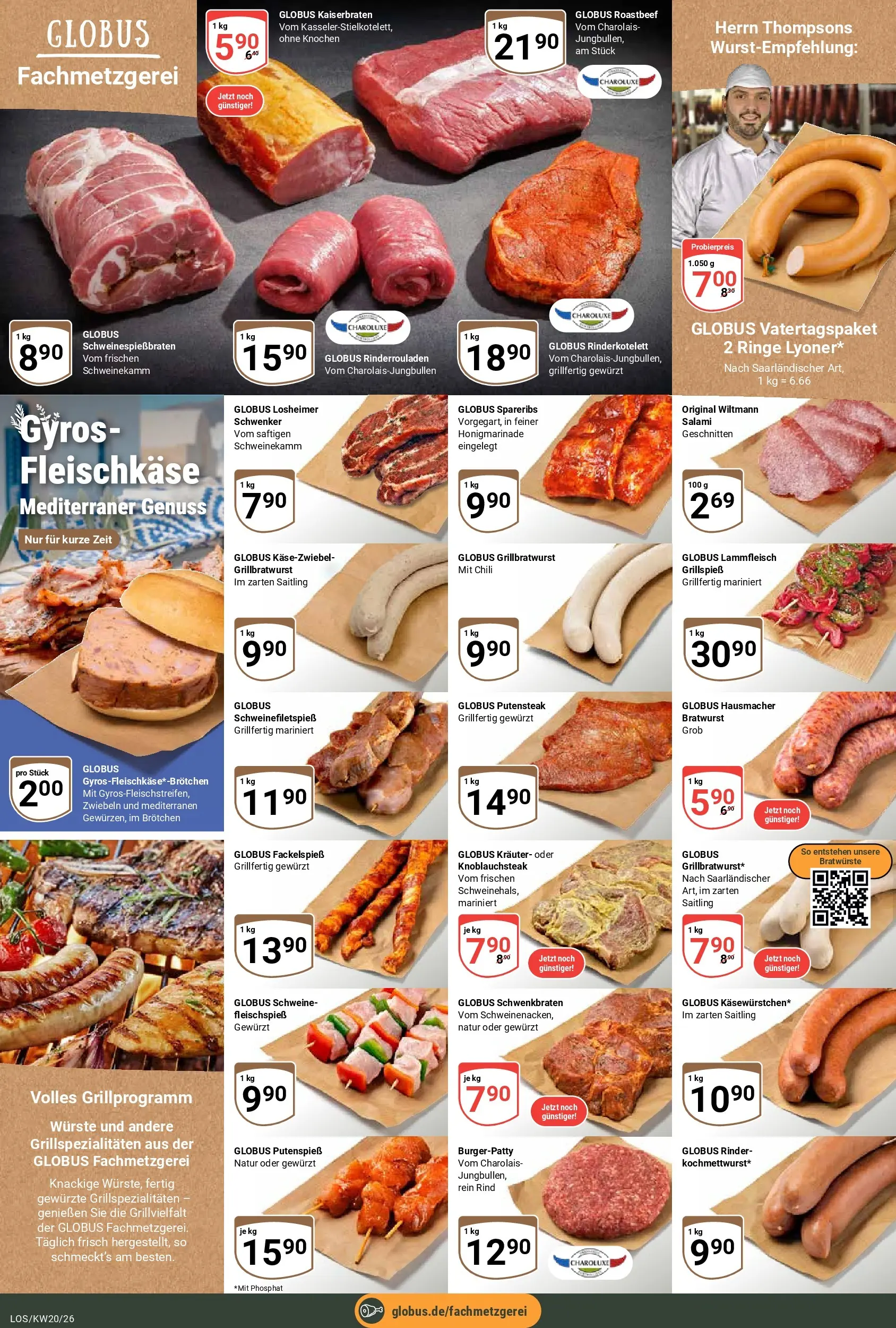Globus Prospekt Losheim Am See	 (ab 10.05.2026) » Angebote online | Seite: 11 | Produkte: Roastbeef, Gyros, Chili, Salami