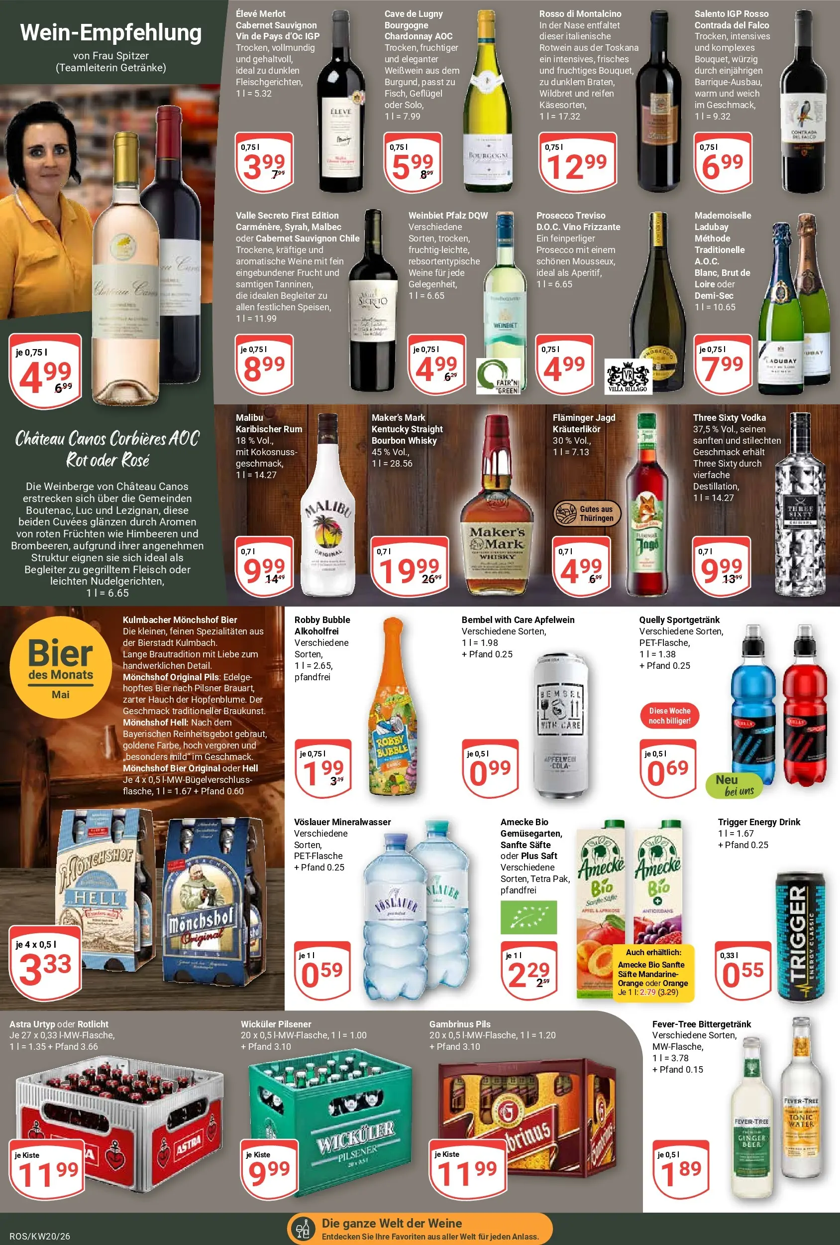 Globus Prospekt Lambrechtshagen	 (ab 10.05.2026) » Angebote online | Seite: 16 | Produkte: Monchshof, Prosecco, Saft, Bourbon