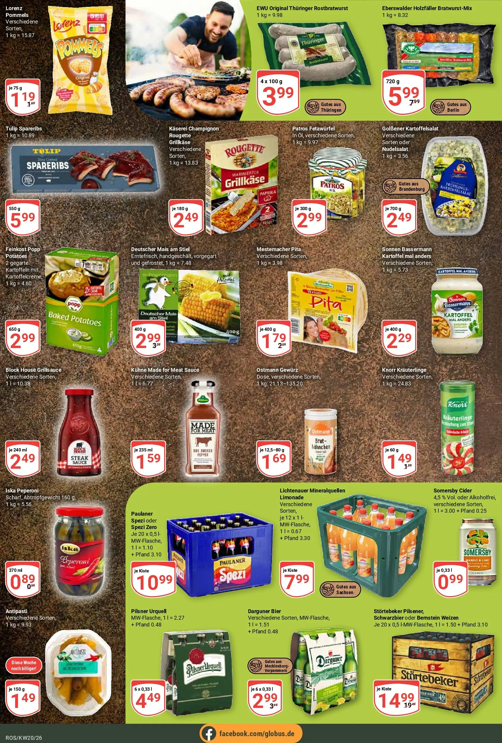 Globus Prospekt Lambrechtshagen	 (ab 10.05.2026) » Angebote online | Seite: 20 | Produkte: Limonade, Patros, Knorr, Kartoffeln