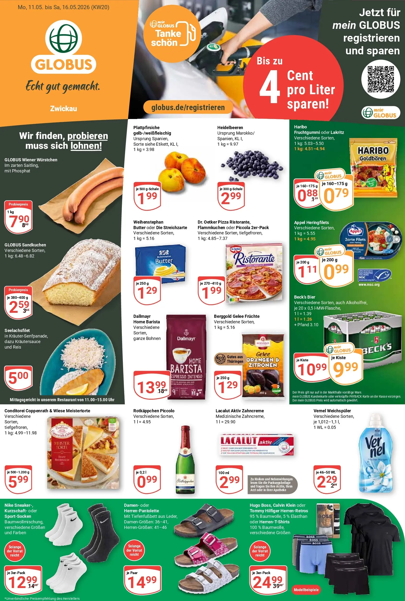 Globus Prospekt Zwickau	 (ab 10.05.2026) » Angebote online | Seite: 5 | Produkte: Haribo, Orangen, Weichspüler, Vernel