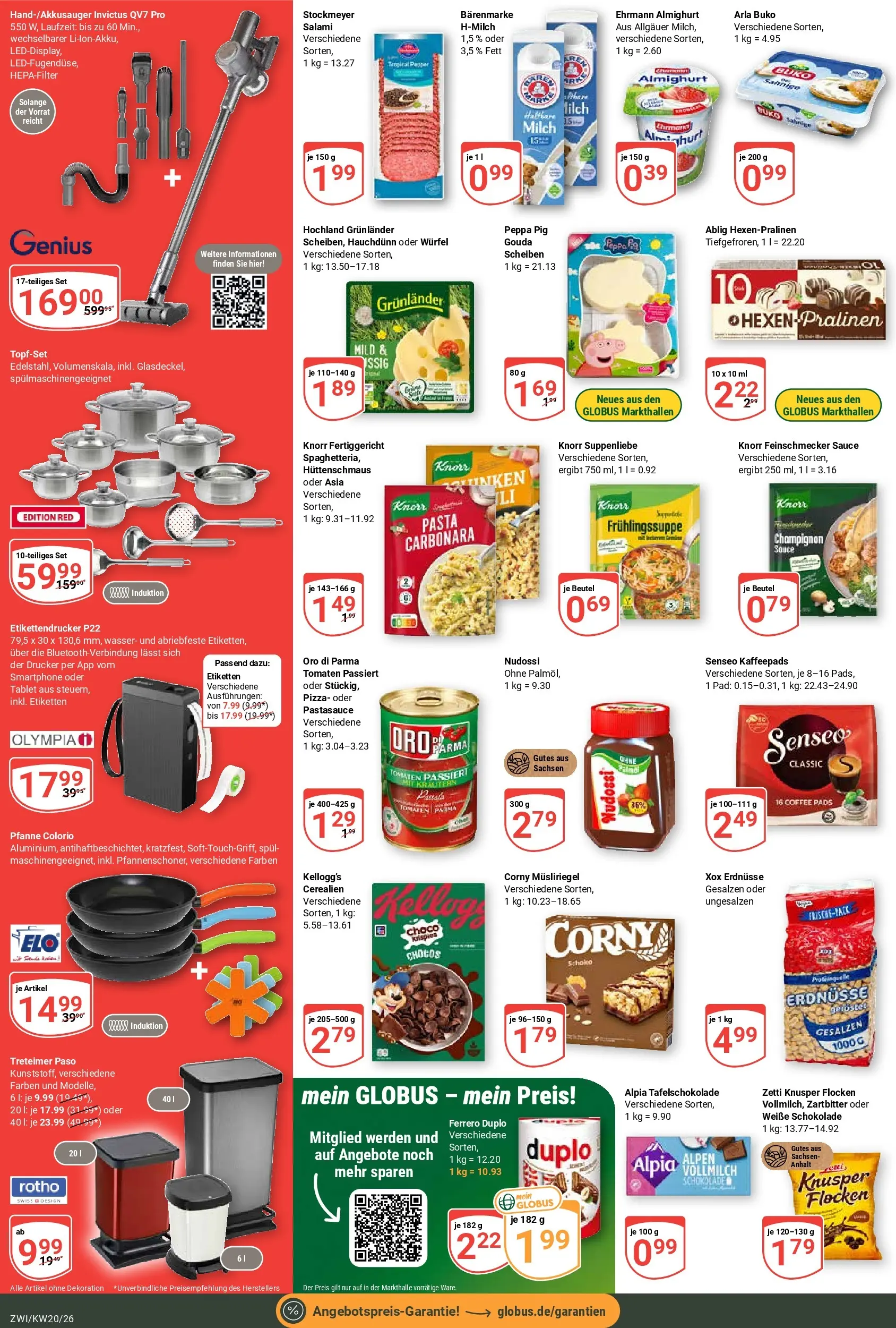 Globus Prospekt Zwickau	 (ab 10.05.2026) » Angebote online | Seite: 6 | Produkte: Senseo, Ehrmann almighurt, Schokolade, Pasta