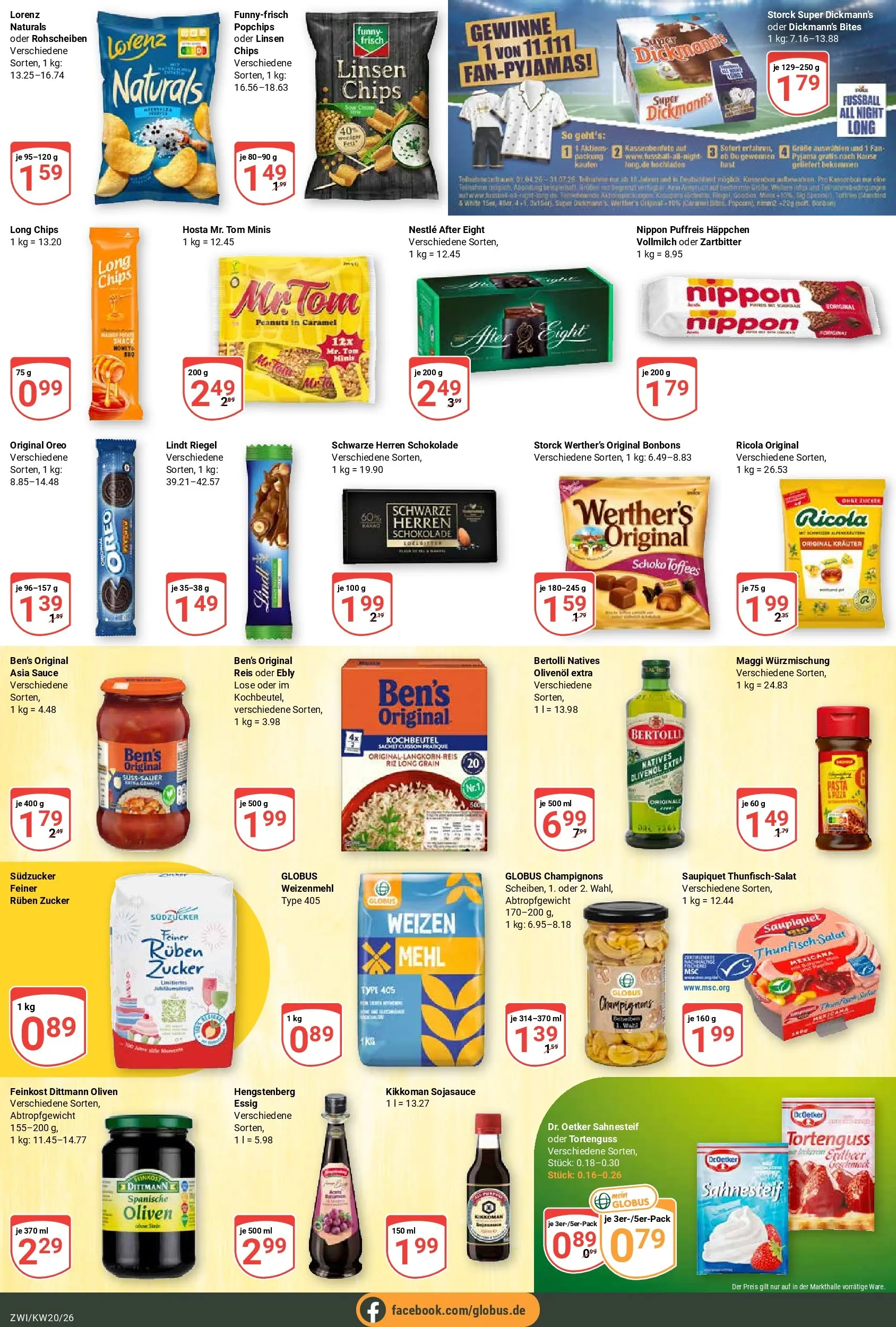 Globus Prospekt Zwickau	 (ab 10.05.2026) » Angebote online | Seite: 20 | Produkte: Mehl, Fußball, Reis, Lindt