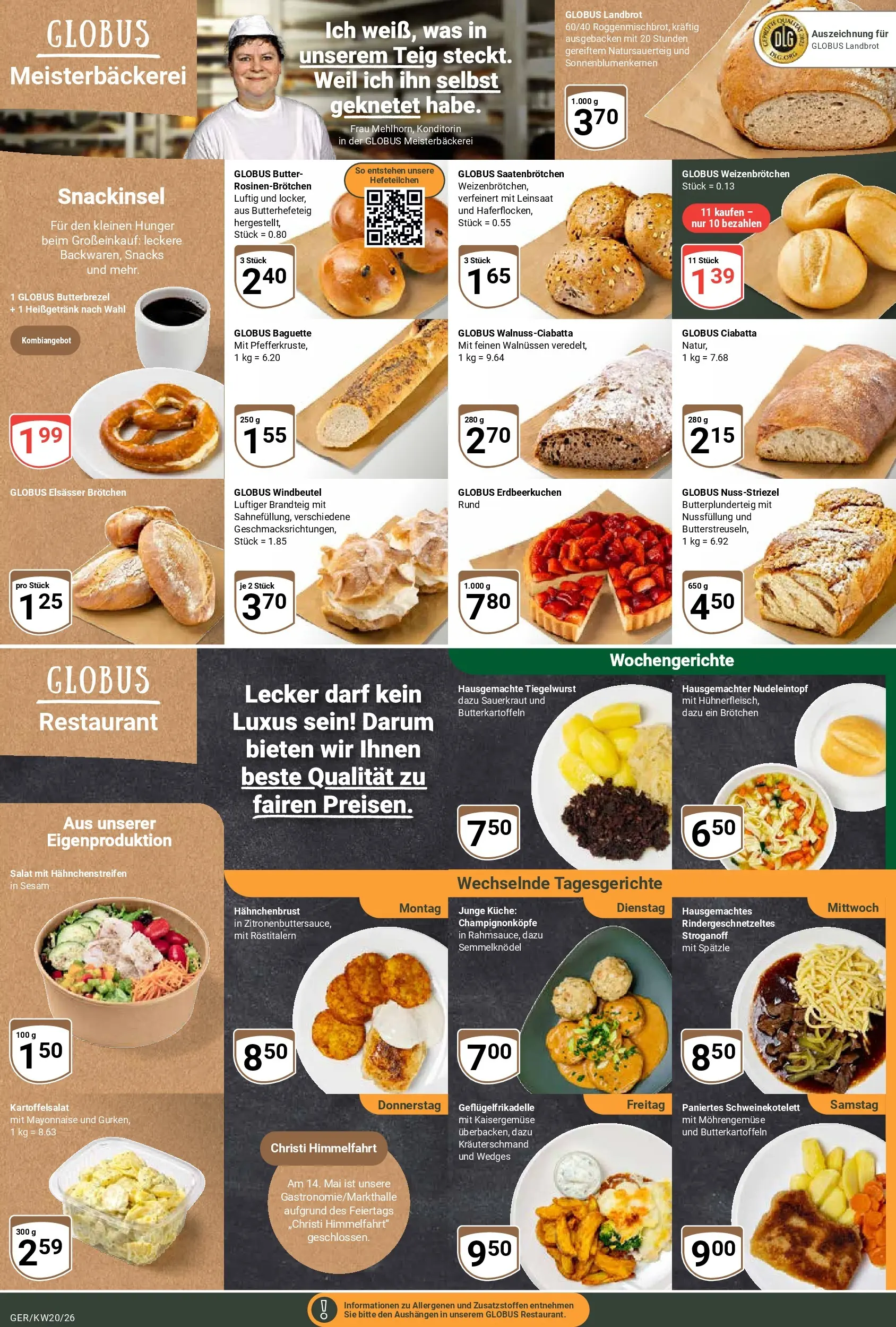 Globus Prospekt Gera	 (ab 10.05.2026) » Angebote online | Seite: 10 | Produkte: Küche, Mayonnaise, Salat, Hahnchenbrust