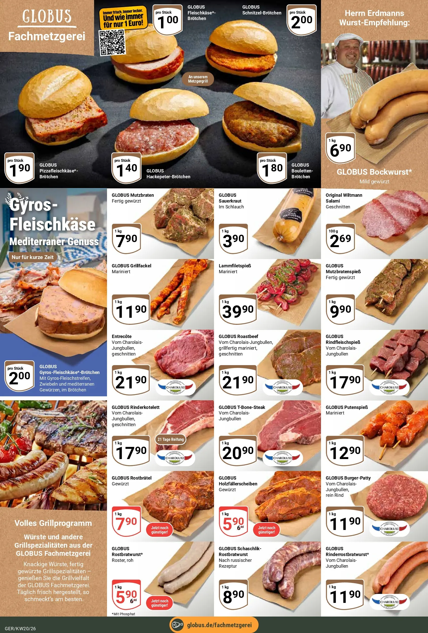 Globus Prospekt Gera	 (ab 10.05.2026) » Angebote online | Seite: 11 | Produkte: Entrecote, Roastbeef, Gyros, Salami