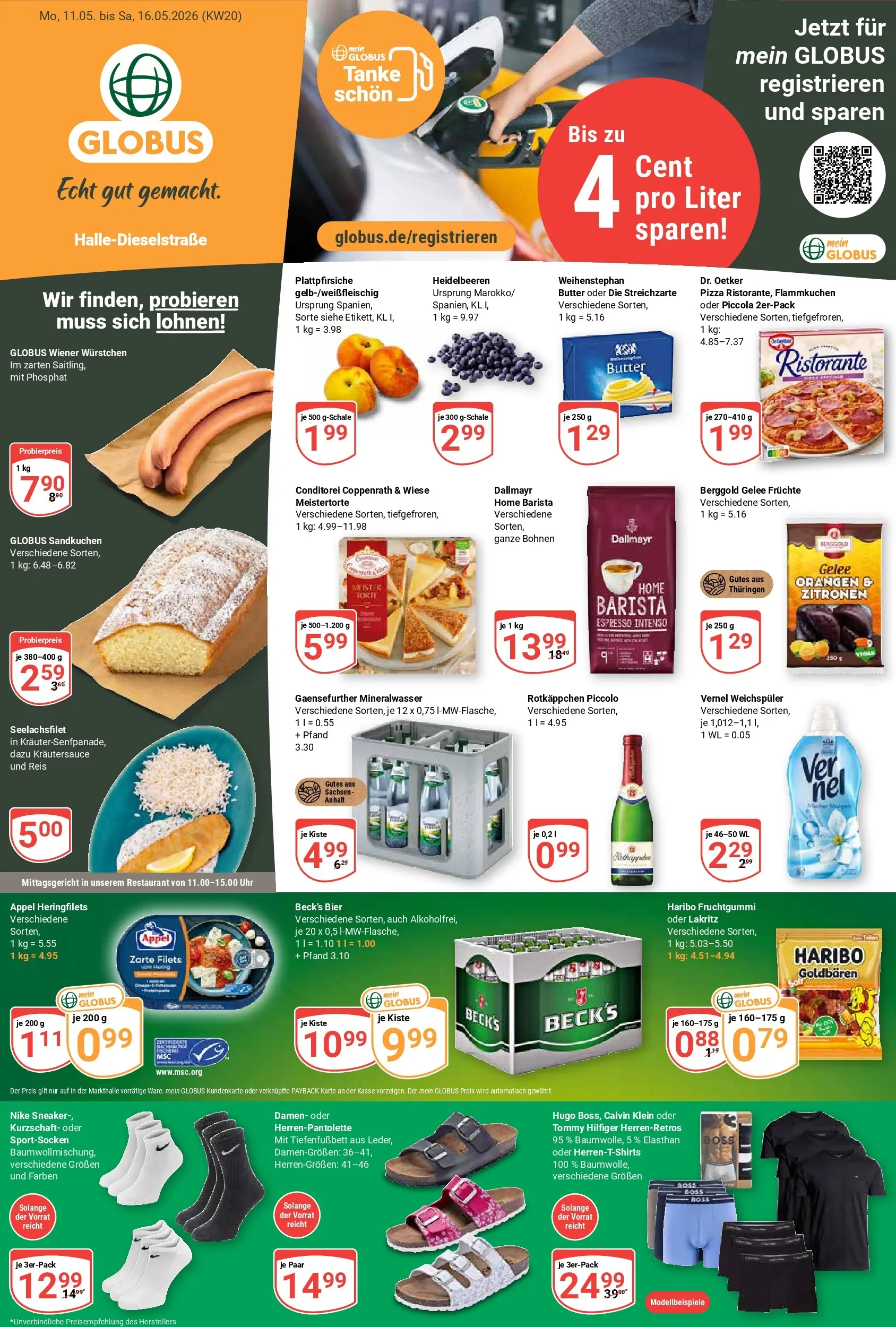 Globus Prospekt Halle (saale)	 (ab 10.05.2026) » Angebote online | Seite: 5 | Produkte: Haribo, Butter, Reis, Uhr