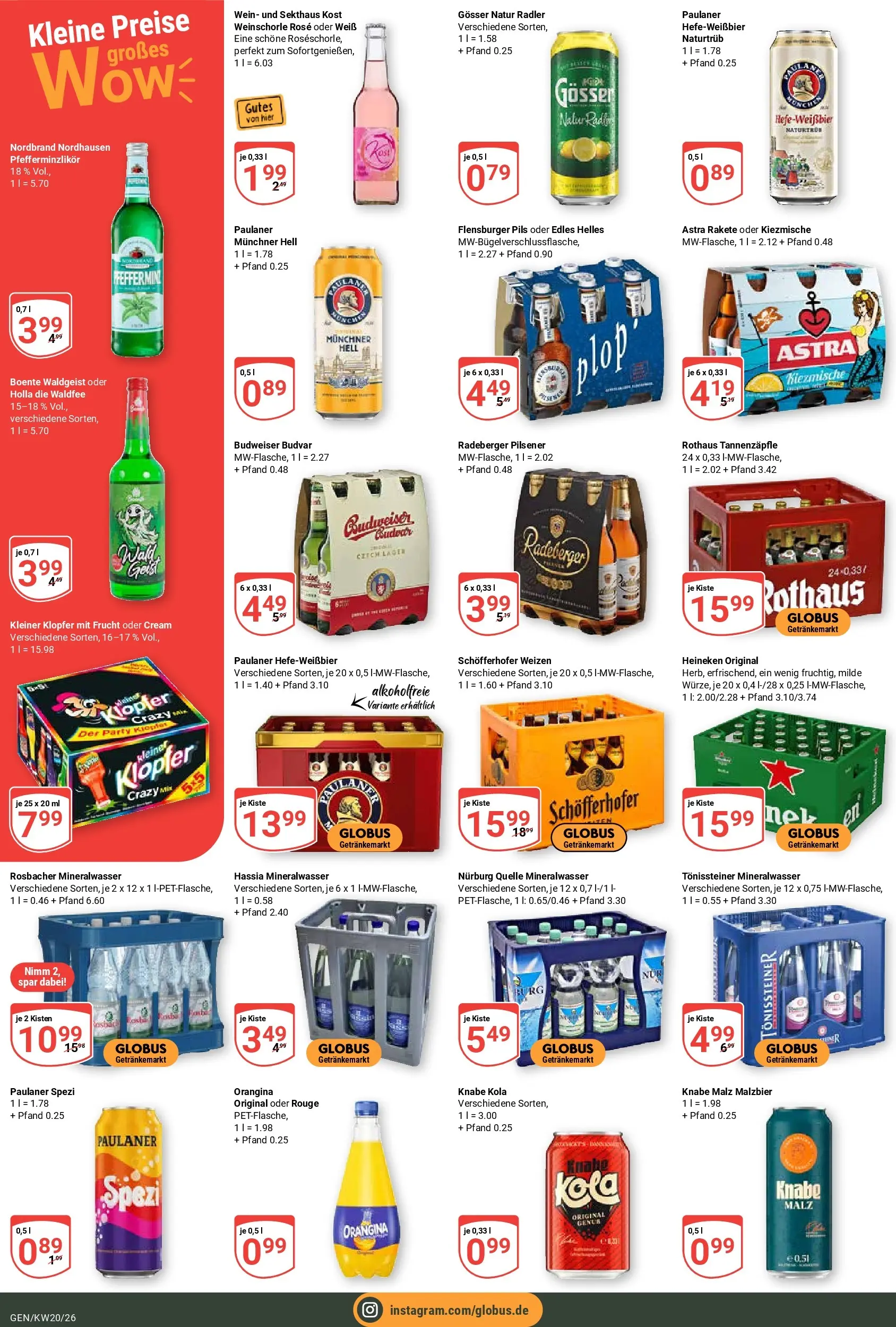 Globus Prospekt Gensingen	 (ab 10.05.2026) » Angebote online | Seite: 8 | Produkte: Paulaner spezi, Pils, Budweiser, Paulaner