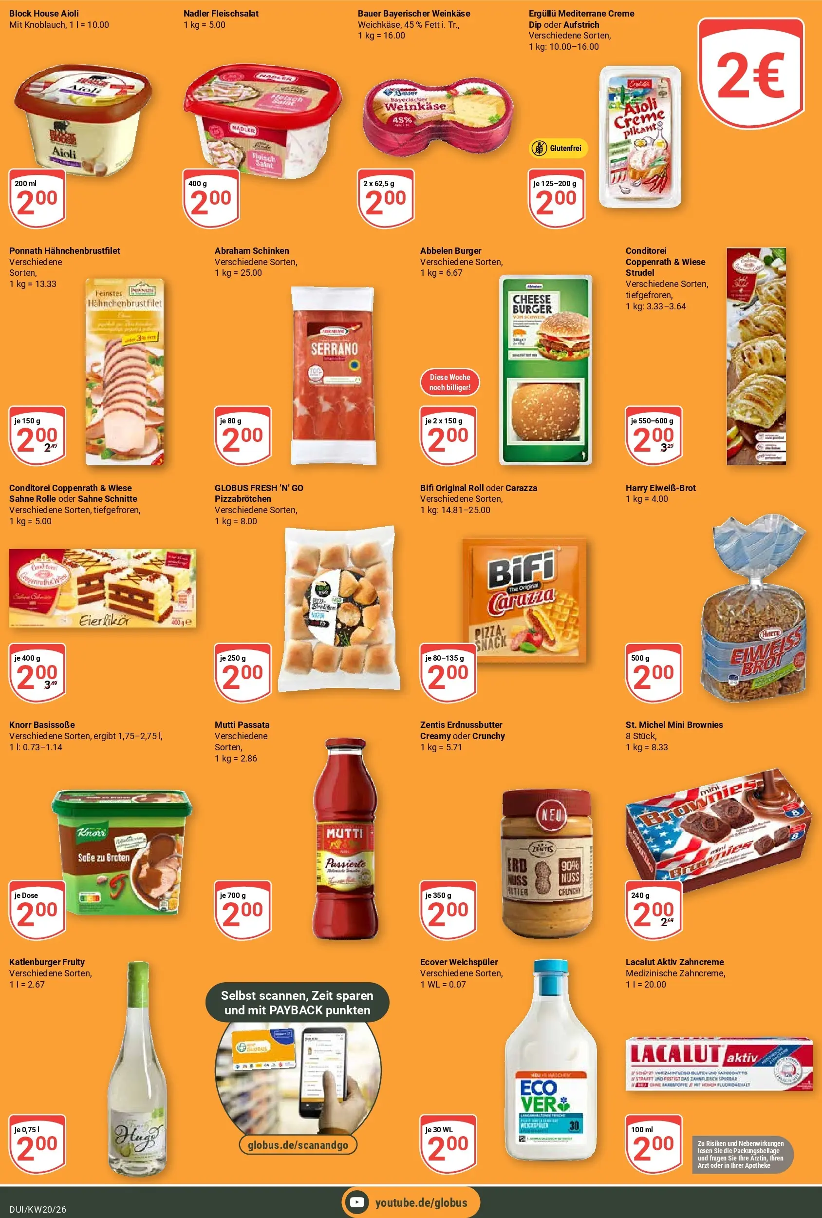 Globus Prospekt Duisburg	 (ab 10.05.2026) » Angebote online | Seite: 18 | Produkte: Bifi, Weichspüler, Brot, Pizza