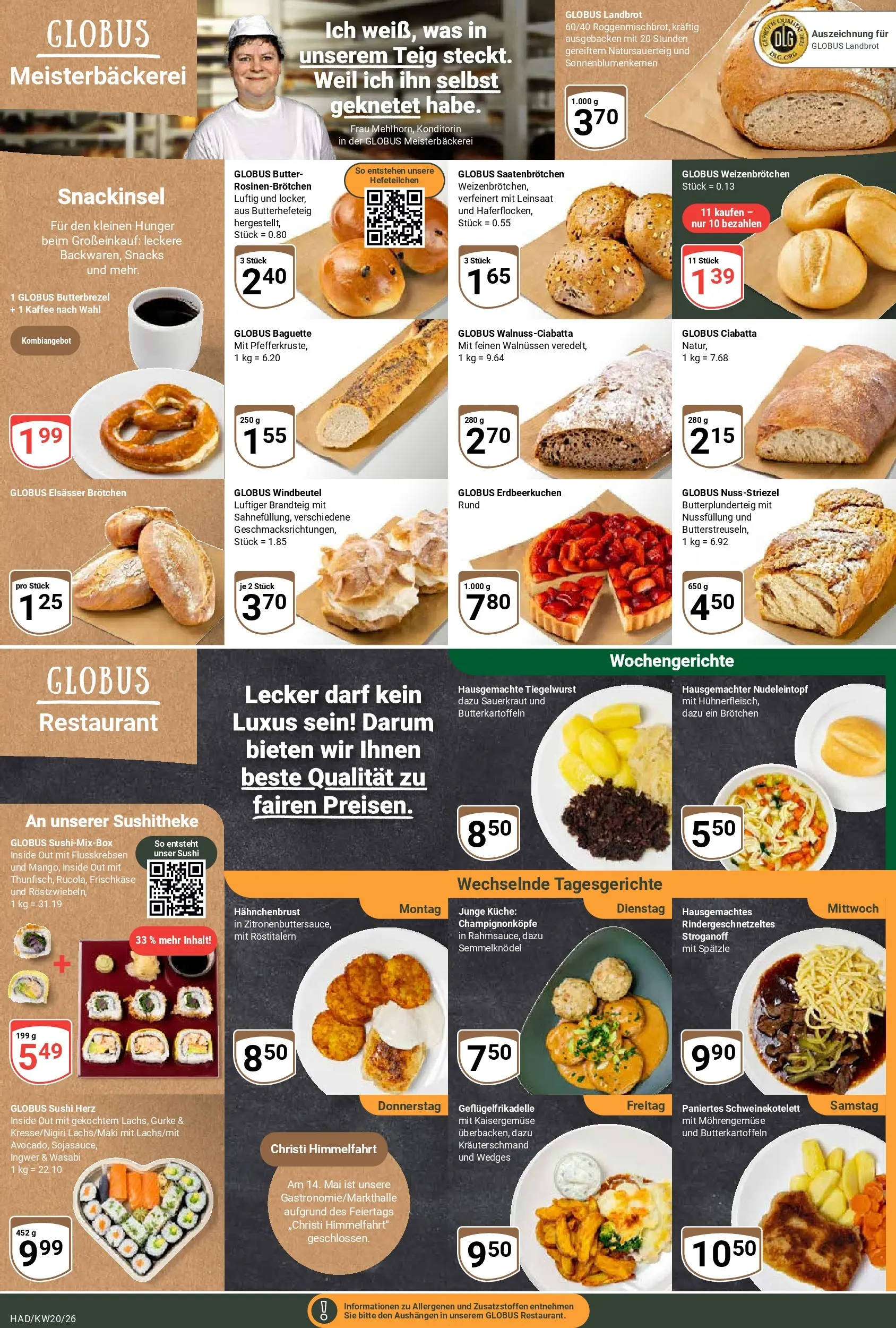 Globus Prospekt Halle (saale)	 (ab 10.05.2026) » Angebote online | Seite: 10 | Produkte: Kaffee, Küche, Frischkase, Hahnchenbrust