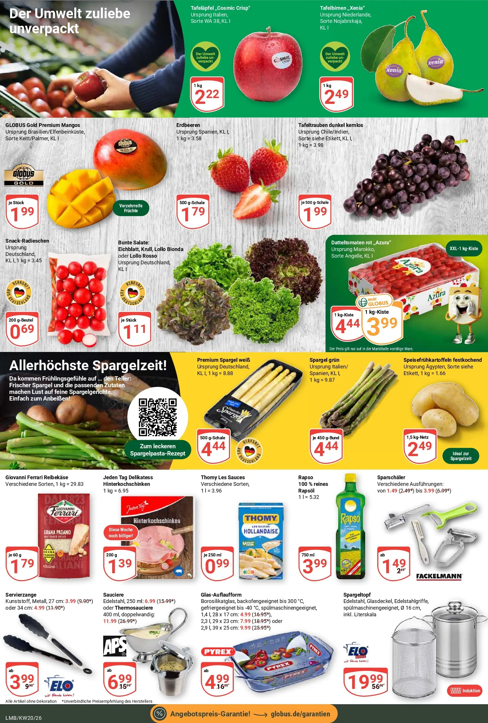 Globus Prospekt Limburg	 (ab 10.05.2026) » Angebote online | Seite: 8 | Produkte: Thomy les sauces, Rapsöl, Erdbeeren, Reibekase