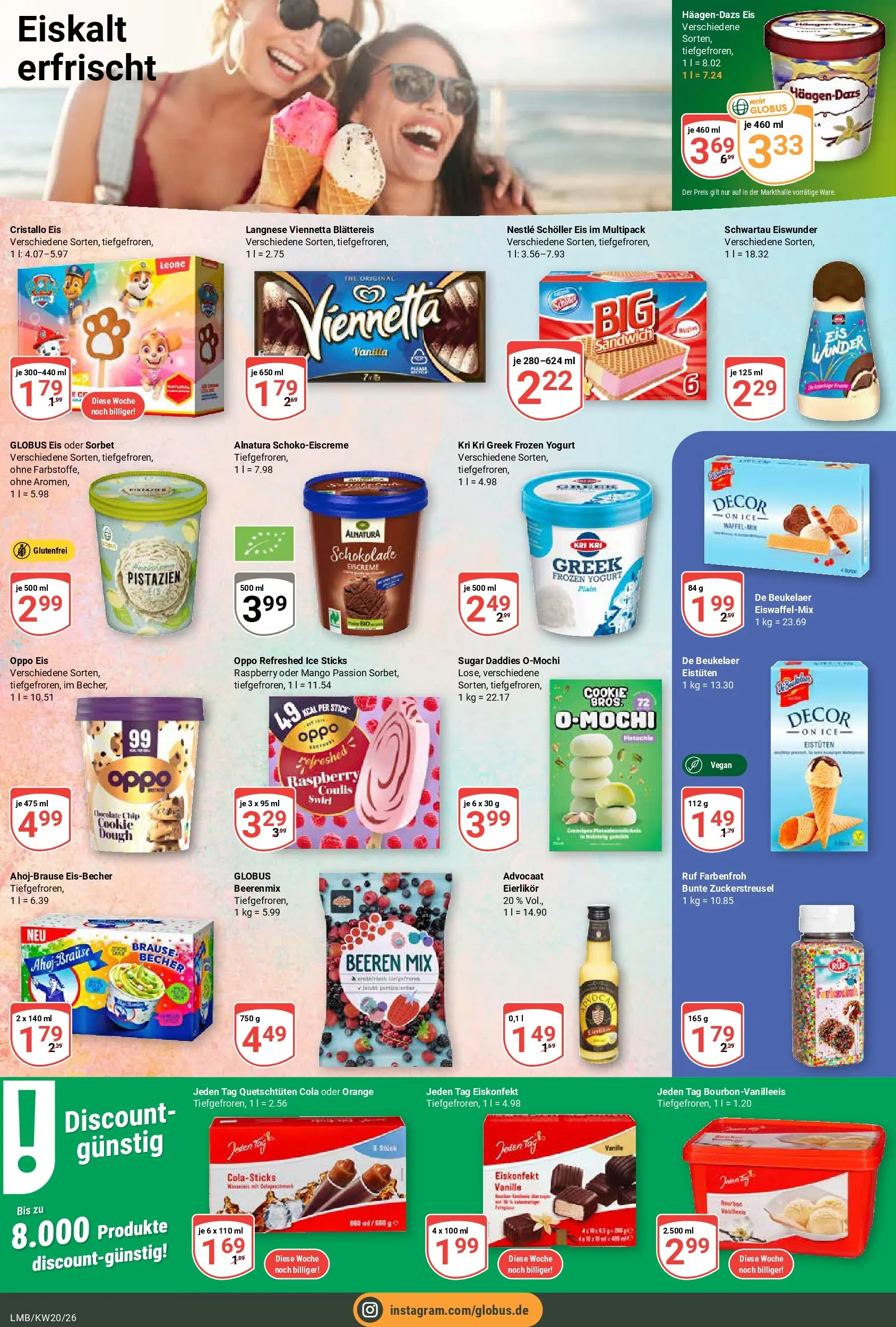 Globus Prospekt Limburg	 (ab 10.05.2026) » Angebote online | Seite: 14 | Produkte: Schokolade, Eiscreme, Pistazien, Mango