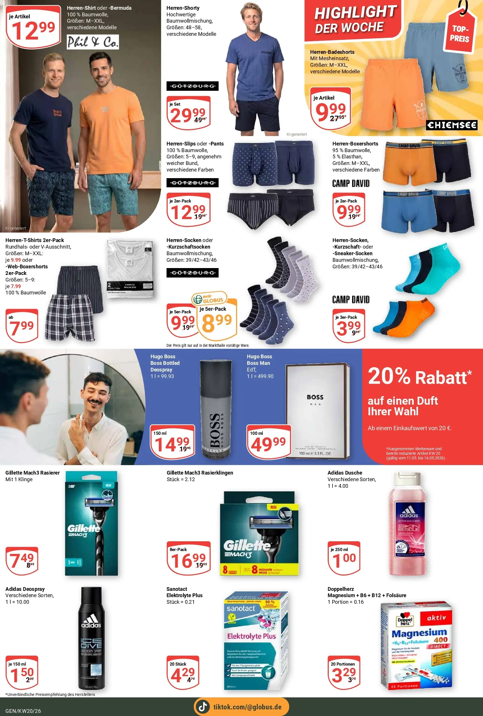 Globus Prospekt Gensingen	 (ab 10.05.2026) » Angebote online | Seite: 28 | Produkte: Bermuda, Rasierer, Dusche, Deospray