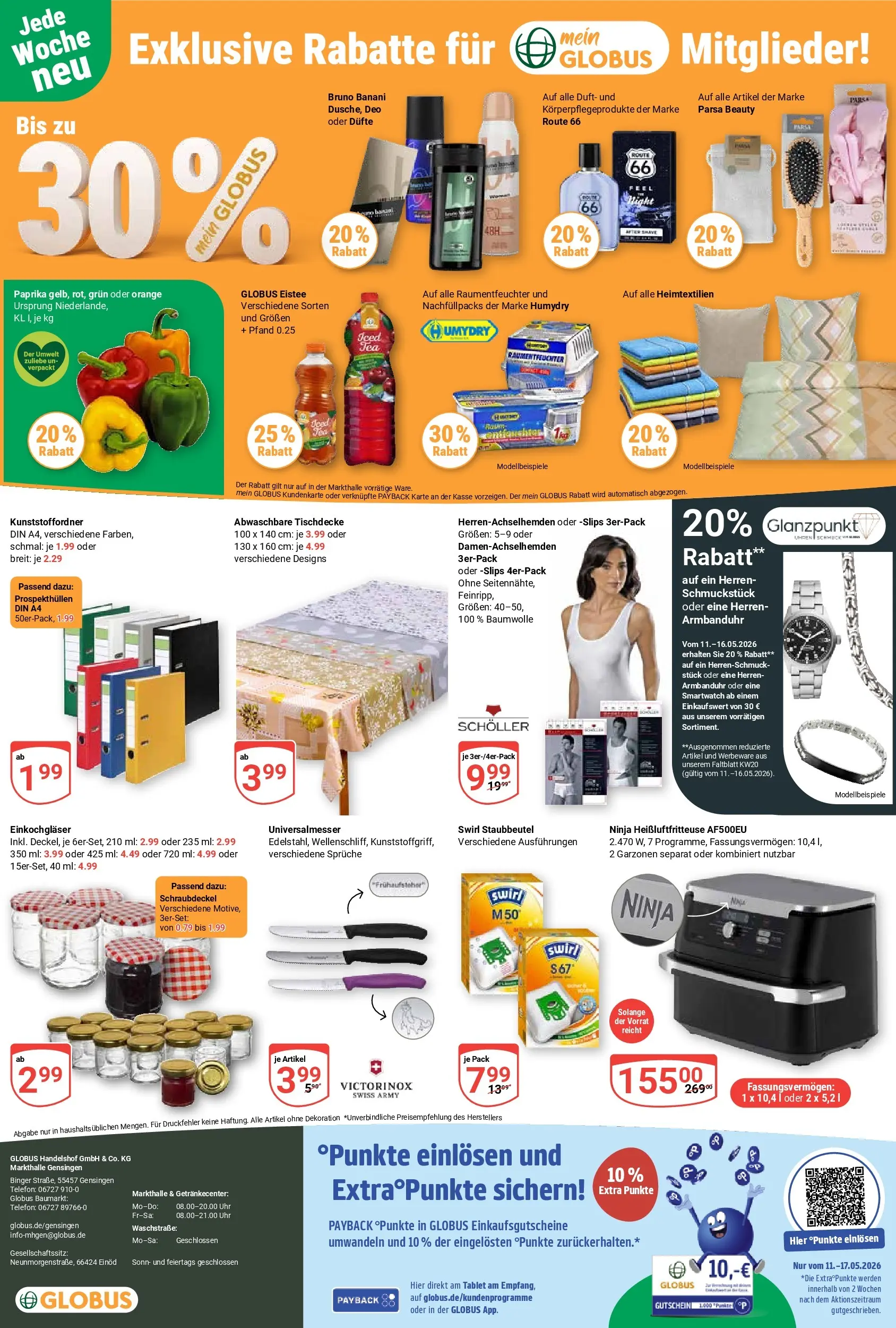 Globus Prospekt Gensingen	 (ab 10.05.2026) » Angebote online | Seite: 29 | Produkte: Smartwatch, Duft, Paprika, Uhr