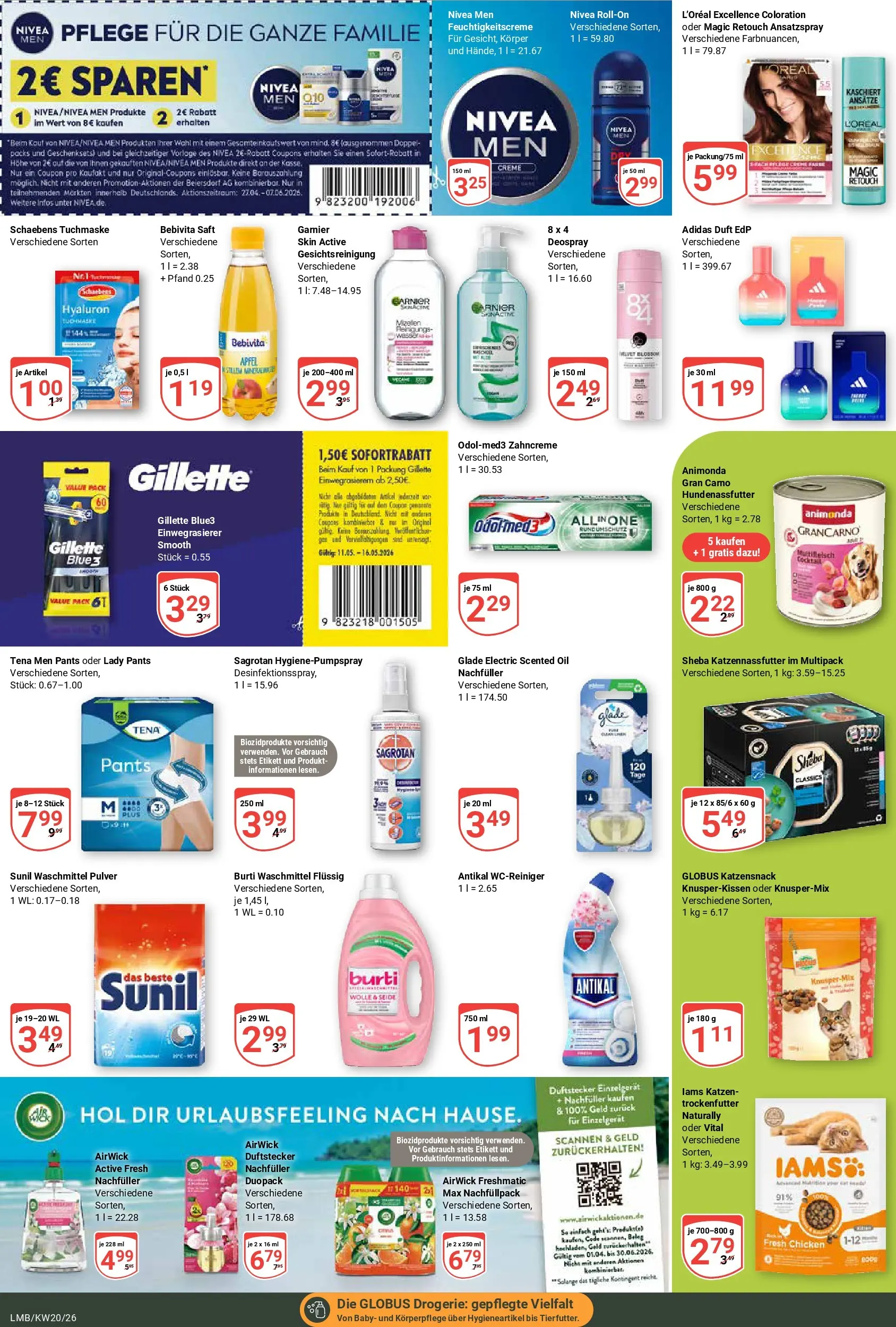 Globus Prospekt Limburg	 (ab 10.05.2026) » Angebote online | Seite: 22 | Produkte: Sheba, Äpfel, Creme, Saft
