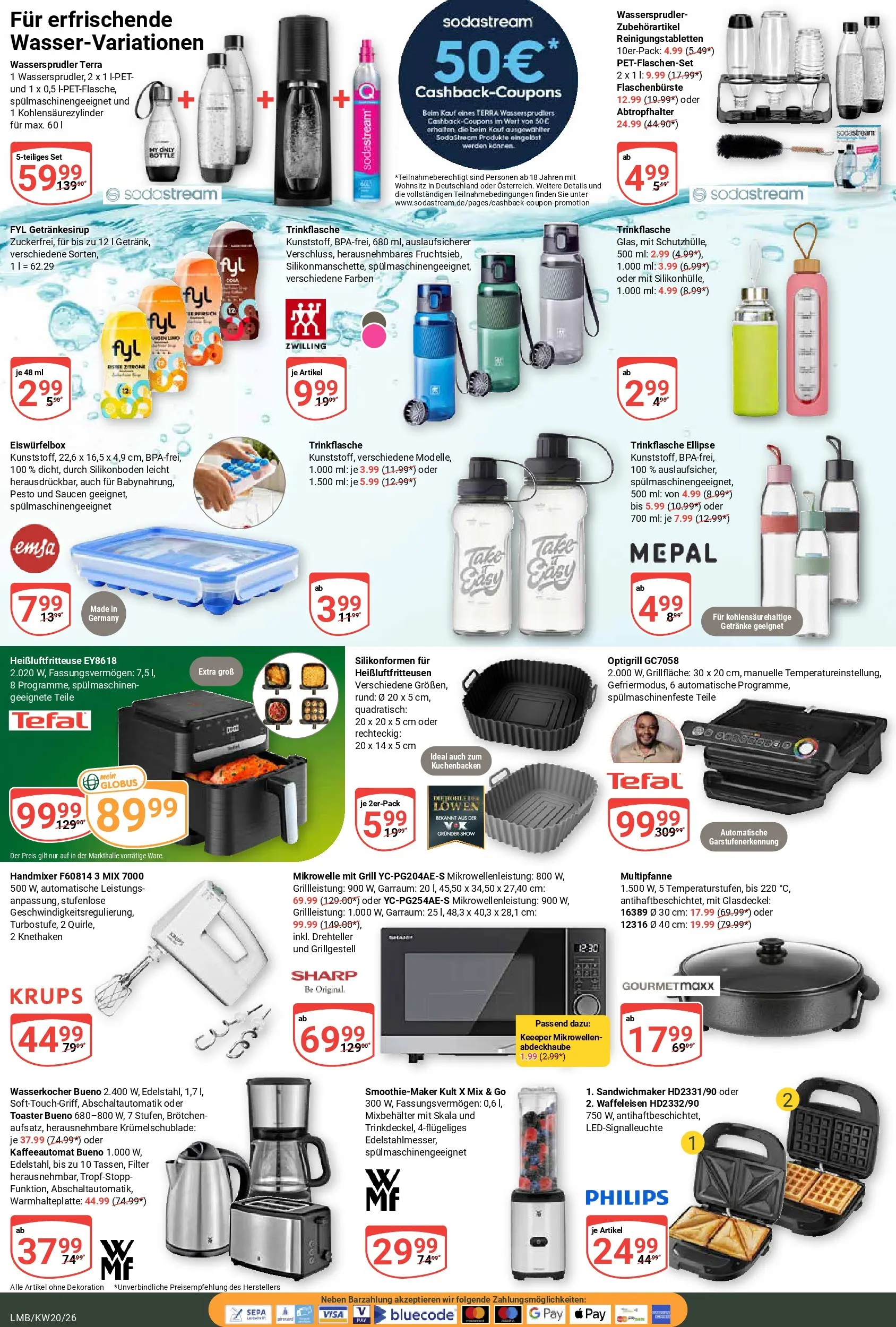 Globus Prospekt Limburg	 (ab 10.05.2026) » Angebote online | Seite: 24 | Produkte: Philips, Zitrone, Waffeleisen, Sodastream