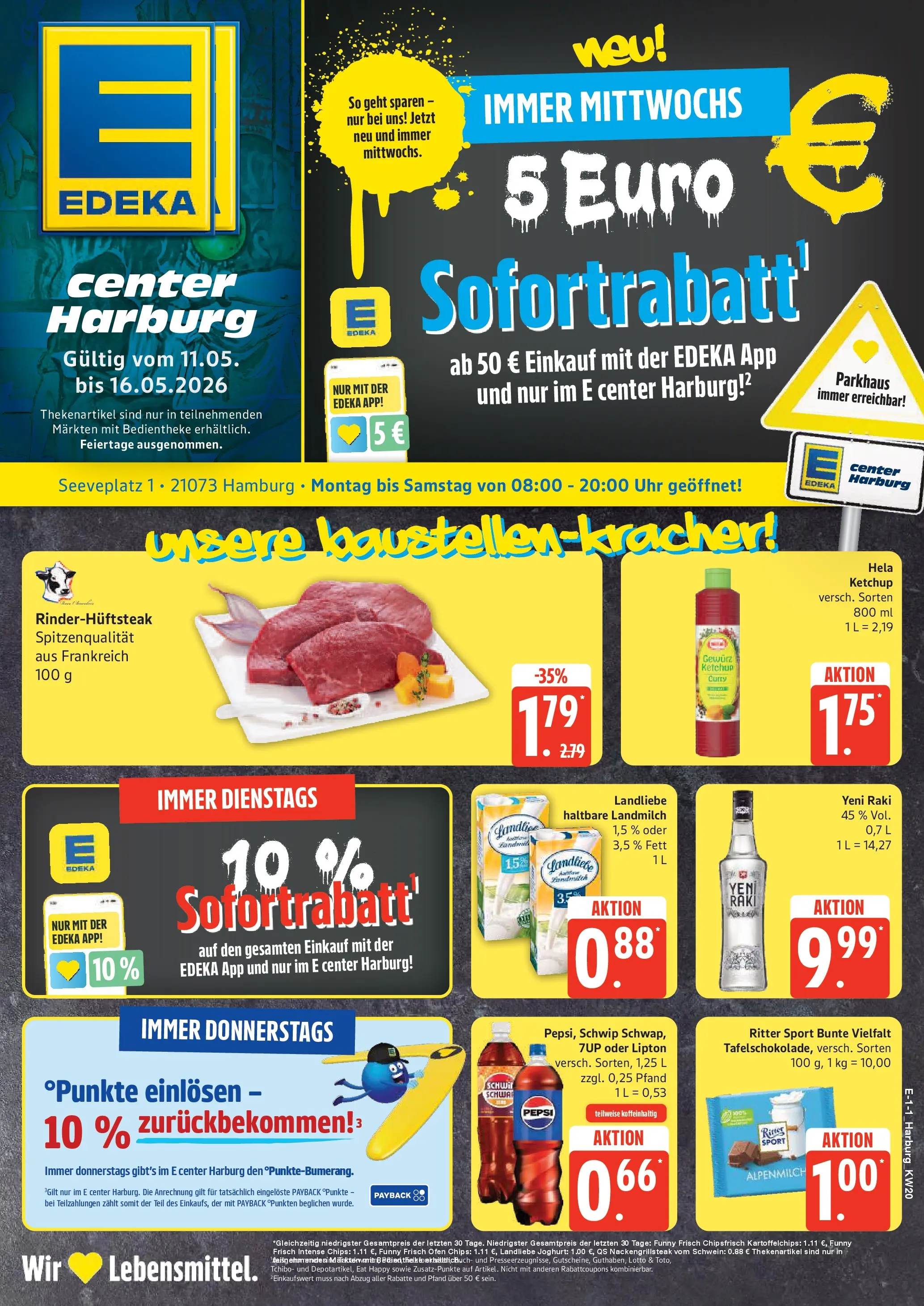 Edeka prospekt Hamburg	 (ab 10.05.2026) » Angebote Online | Seite: 1 | Produkte: Ritter sport, Funny frisch, Pepsi, Uhr