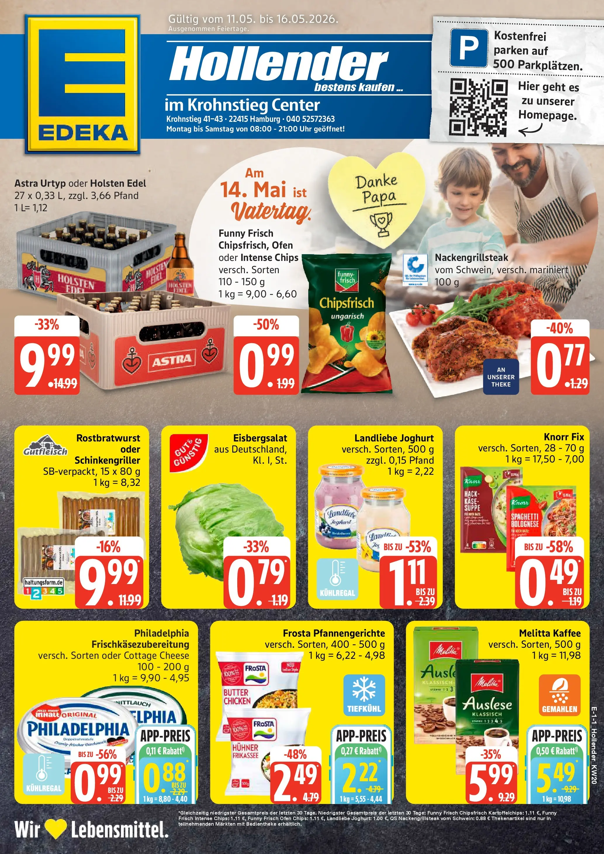 Edeka prospekt Hamburg	 (ab 10.05.2026) » Angebote Online | Seite: 1 | Produkte: Ofen, Käse, Holsten, Knorr