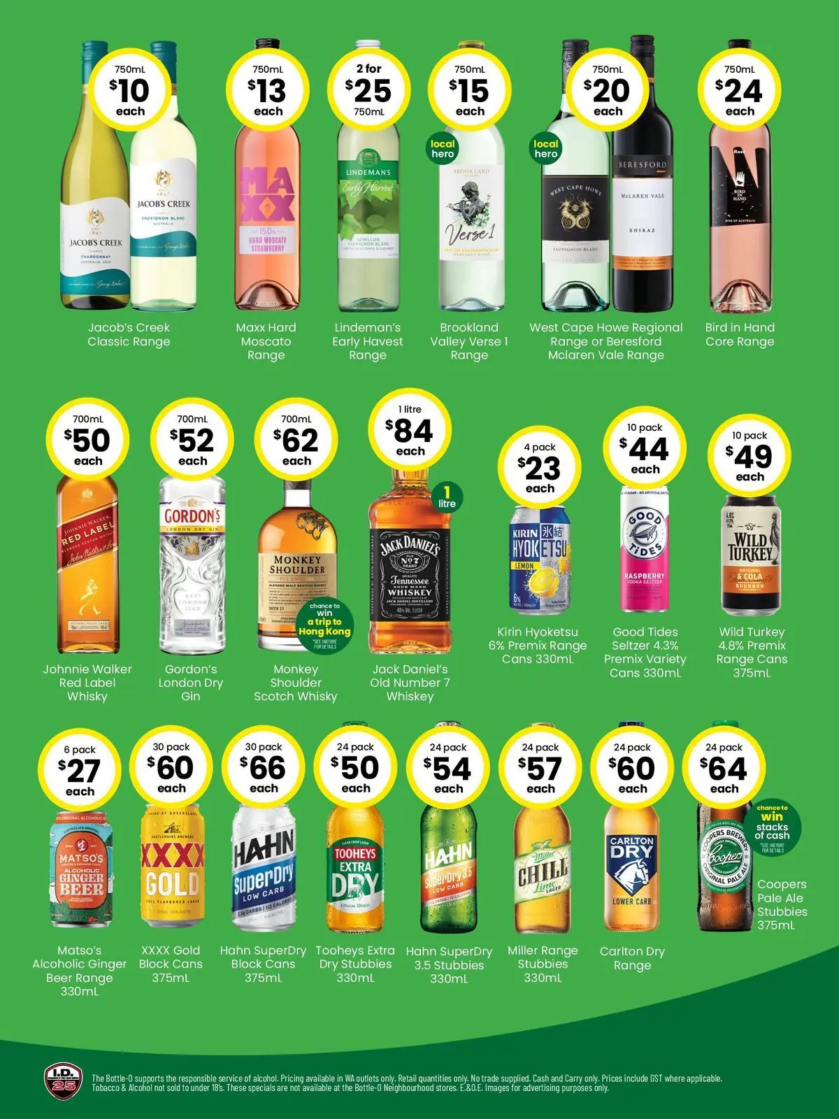 The Bottle-O - Good Value Booze, For Good Value People. 11/05 - 10/05/2026 > weekly / monthly specials | Page: 2 | Products: Bourbon, Vodka, Whiskey, Lemon