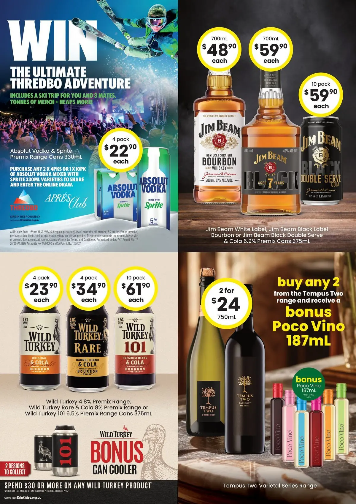 The Bottle-O - Good Value Booze, For Good Value People QLD 18/05 - 17/05/2026 > weekly / monthly specials | Page: 2 | Products: Bourbon, Vodka, Whiskey, Turkey