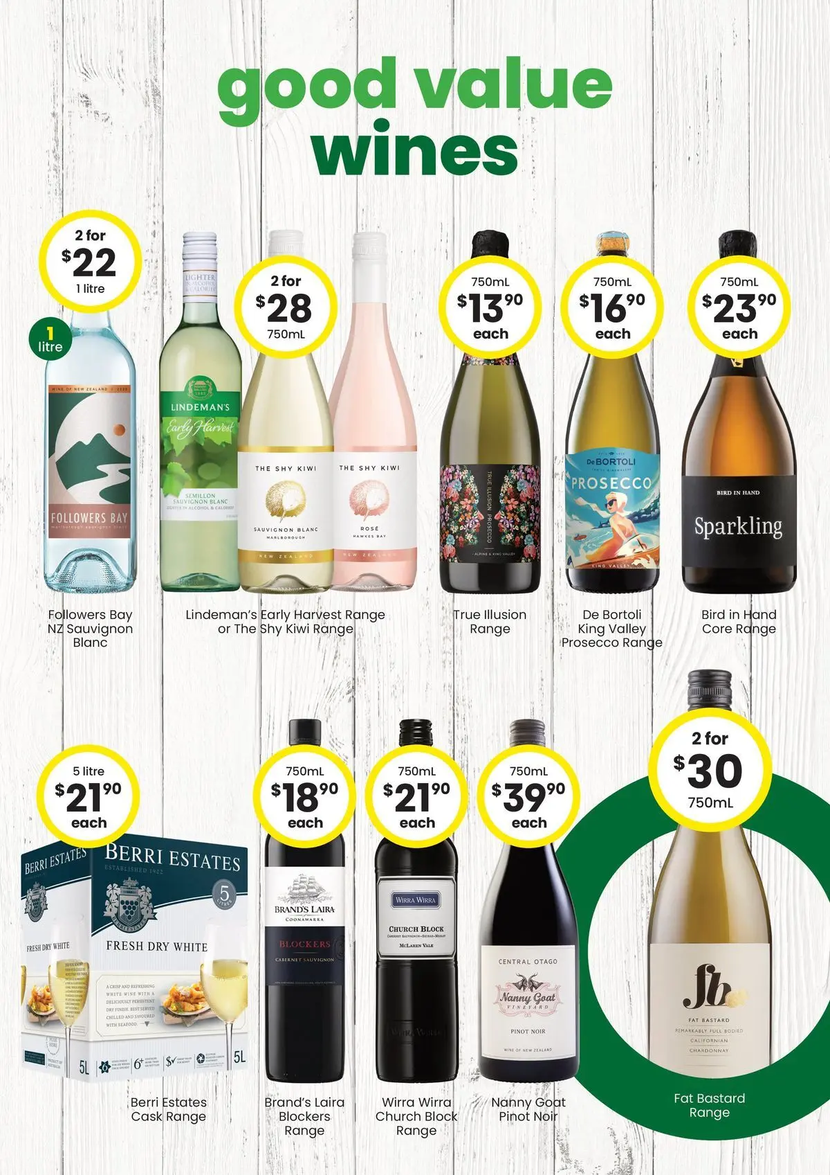 The Bottle-O - Good Value Booze, For Good Value People QLD 18/05 - 17/05/2026 > weekly / monthly specials | Page: 3 | Products: Wine