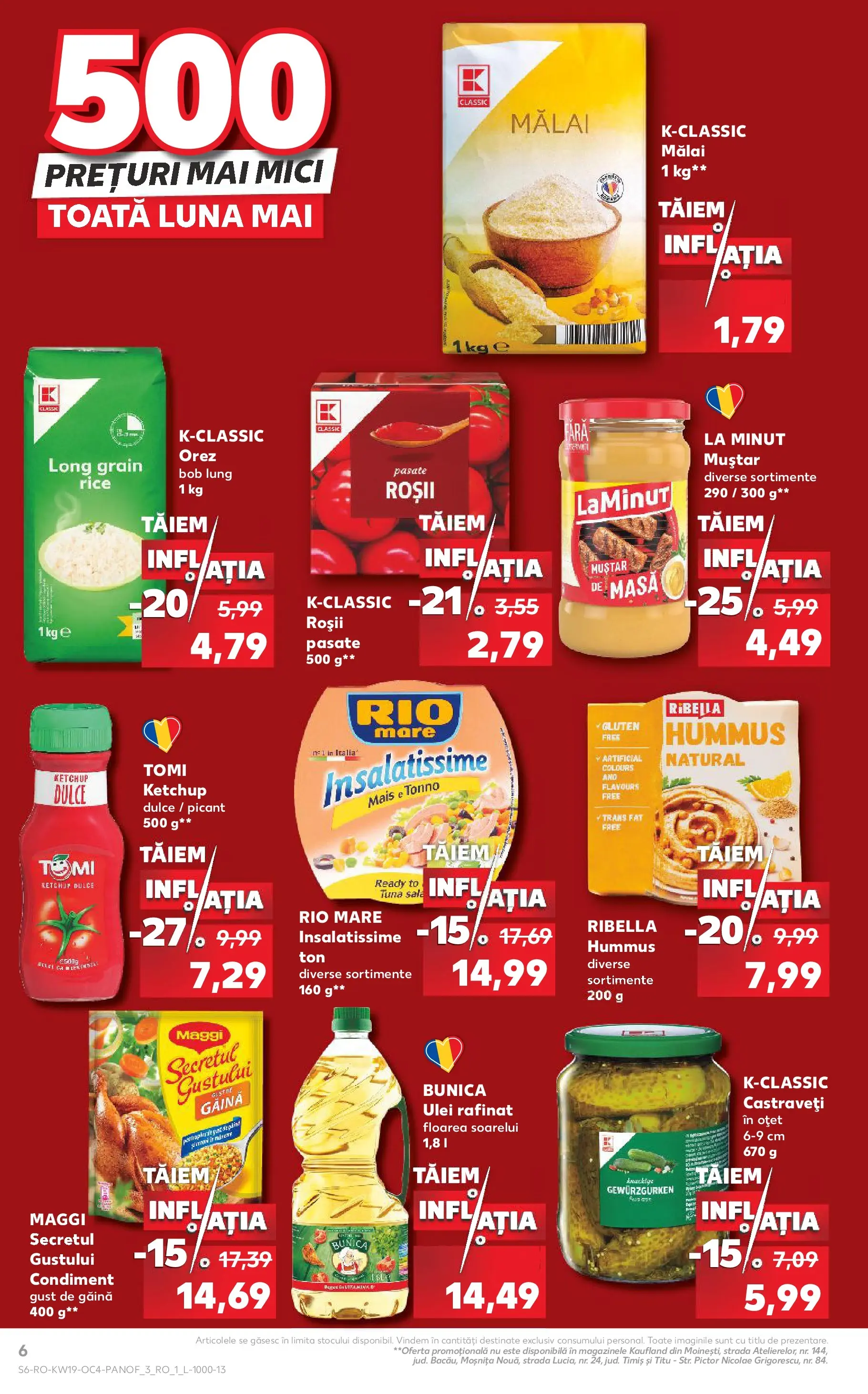Kaufland Zalau 05.05.2026 - Revista si Oferta | Pagină: 6 | Produse: Oțet, Roșii, Castraveți, Bant