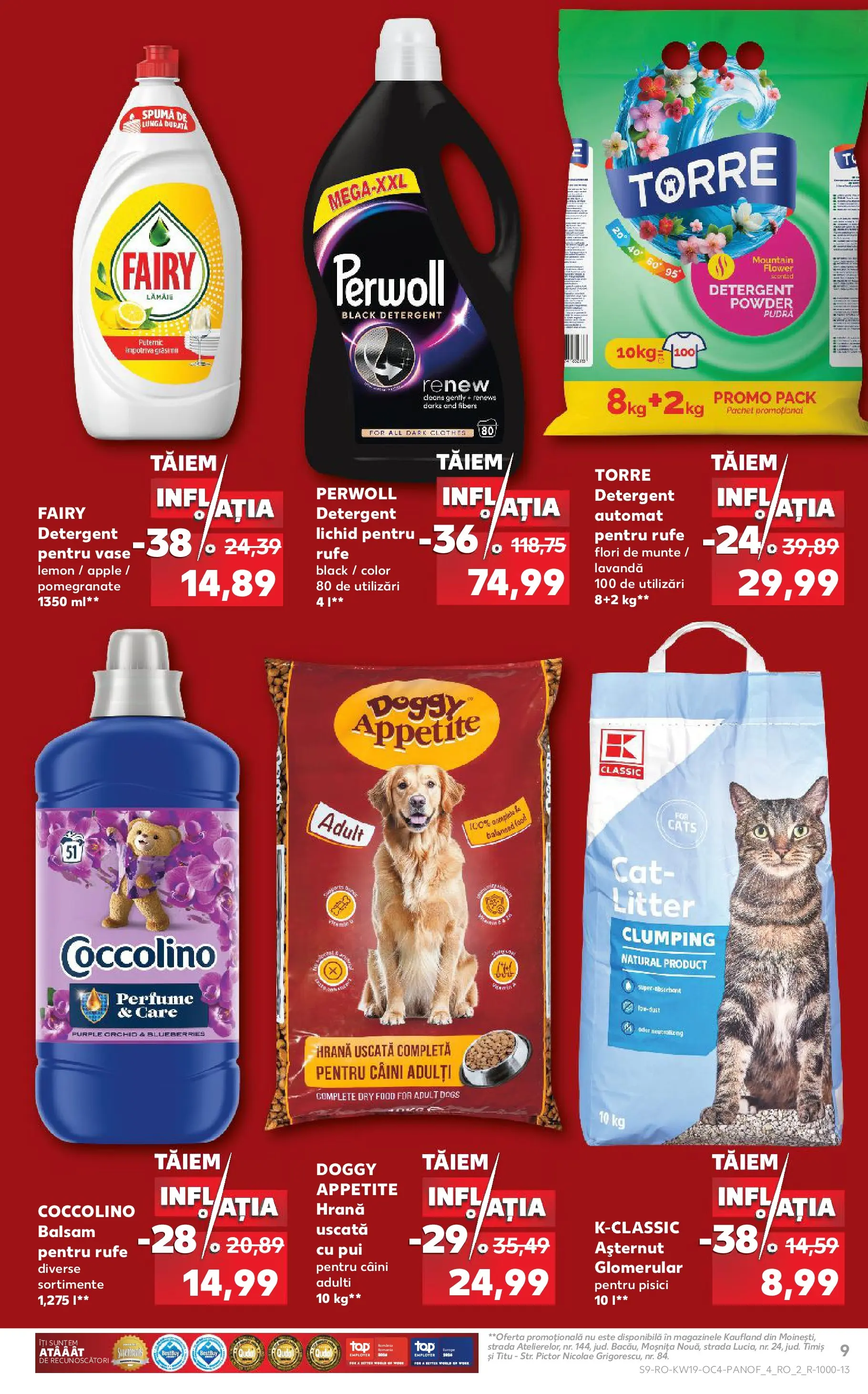 Kaufland Zalau 05.05.2026 - Revista si Oferta | Pagină: 9 | Produse: Kedi Ödül Oyuncakları, Parchet, Balsam, Yorgan