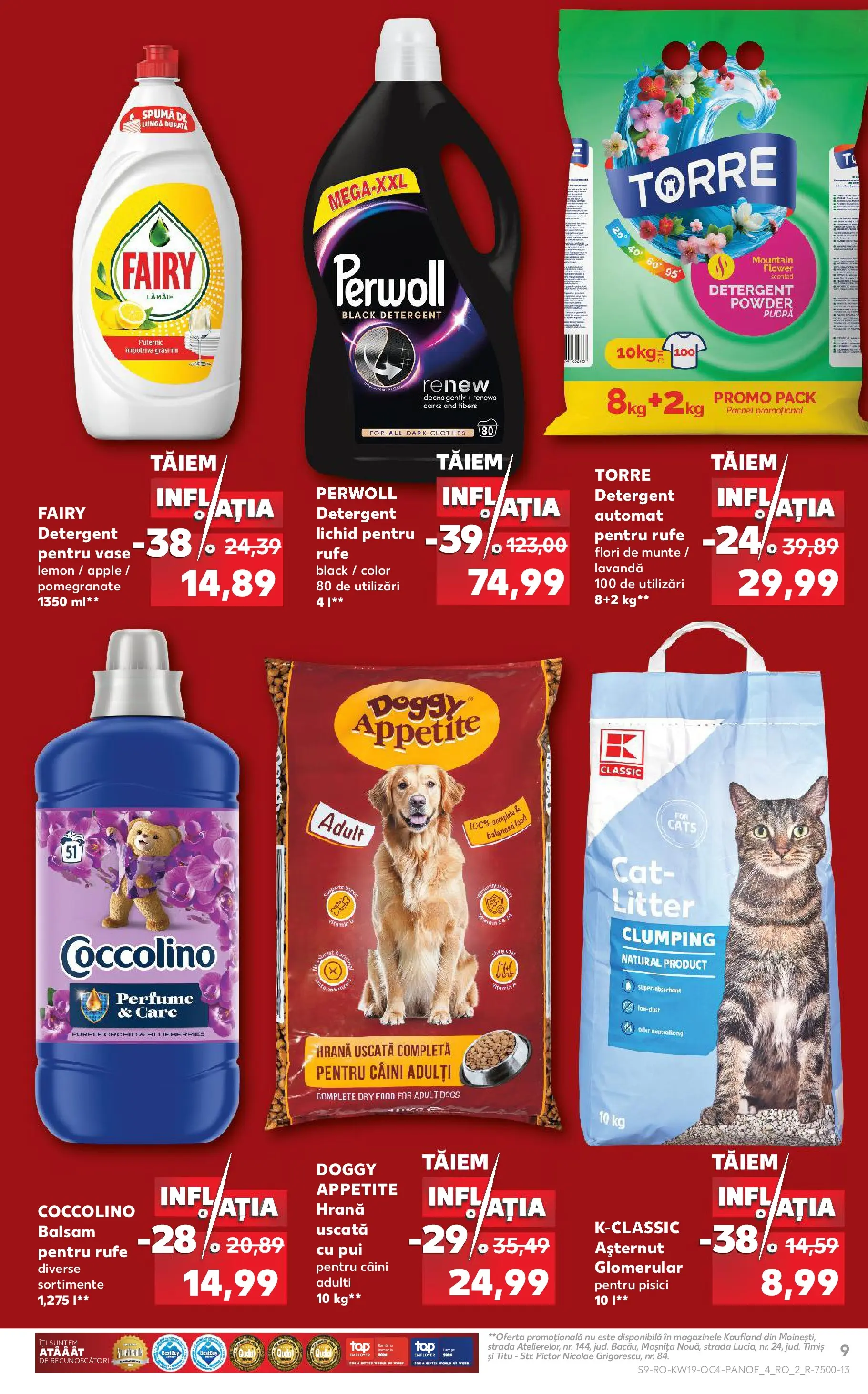 Kaufland Viseu de Sus 06.05.2026 - Revista si Oferta | Pagină: 9 | Produse: Hacıyatmaz Kedi Oyuncağı, Pudră, Balsam, Yorgan