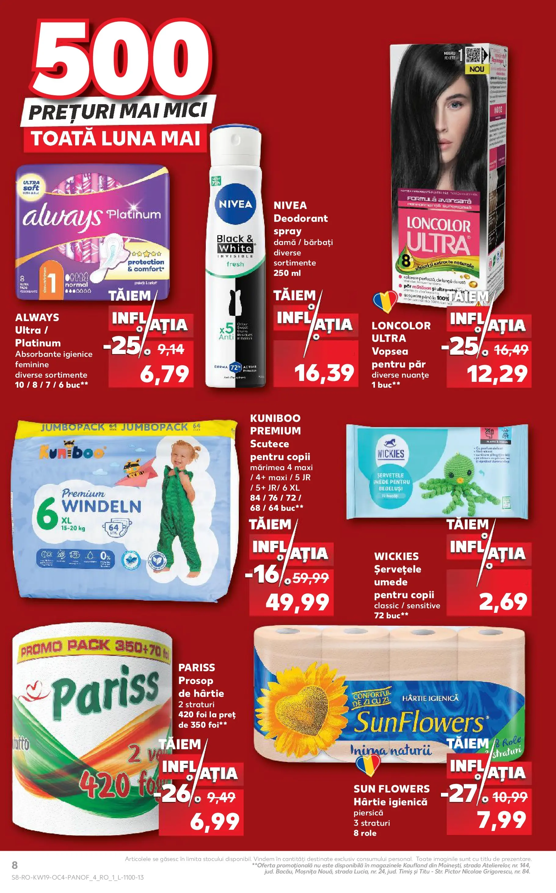 Kaufland Ploiești 06.05.2026 - Revista si Oferta | Pagină: 8 | Produse: Pirinç gevreği, Mici, Deodorant, Scutece