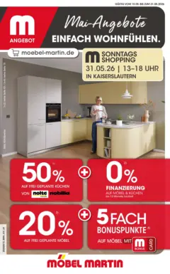 Möbel Martin Mai-Angebote ab 15.05.2026 gültig