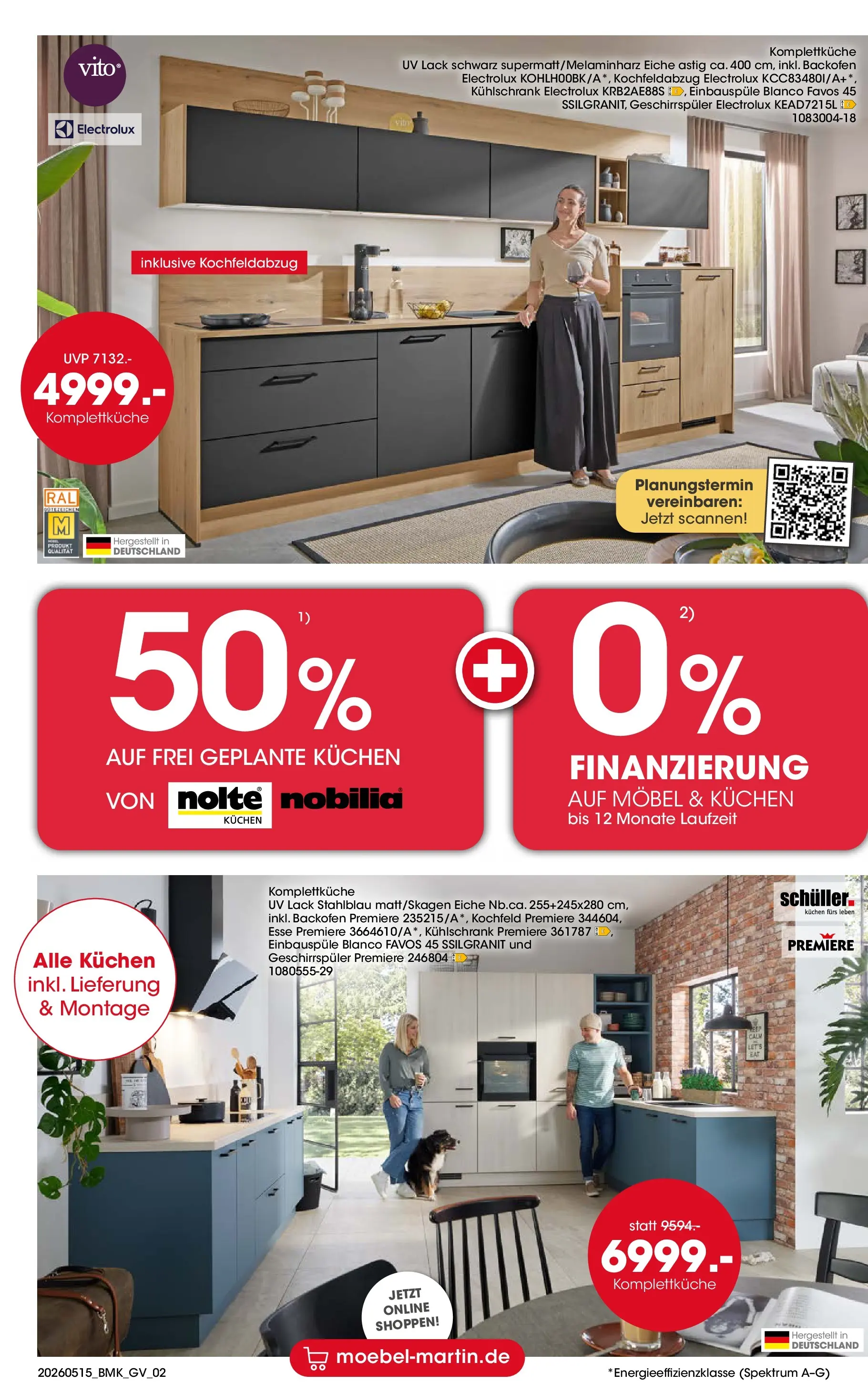 Möbel Martin Mai-Angebote (ab 15.05.2026) zum Blättern | Seite: 2 | Produkte: Geschirrspüler, Kühlschrank, Kochfeld, Kuchen