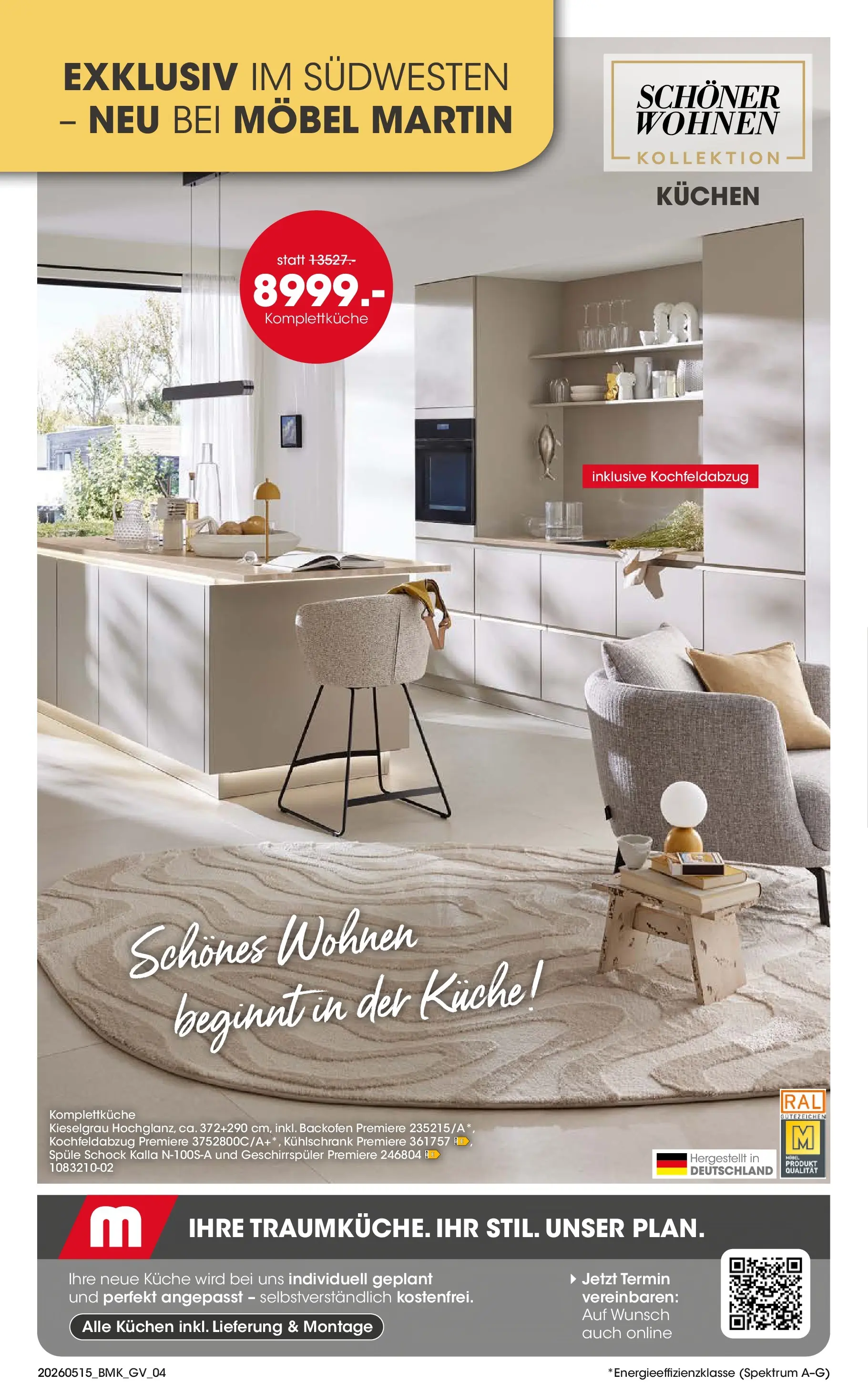 Möbel Martin Mai-Angebote (ab 15.05.2026) zum Blättern | Seite: 4 | Produkte: Geschirrspüler, Küche, Kühlschrank, Kuchen