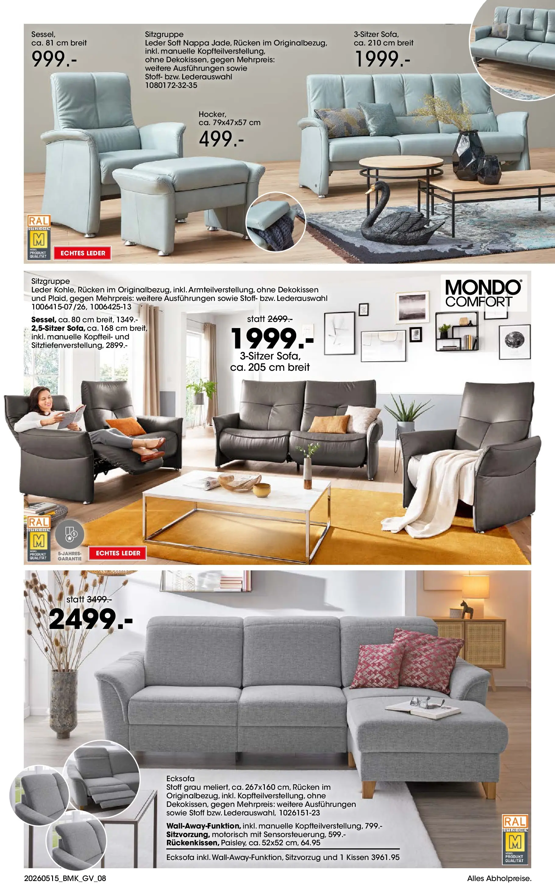 Möbel Martin Mai-Angebote (ab 15.05.2026) zum Blättern | Seite: 8 | Produkte: Ecksofa, Kissen