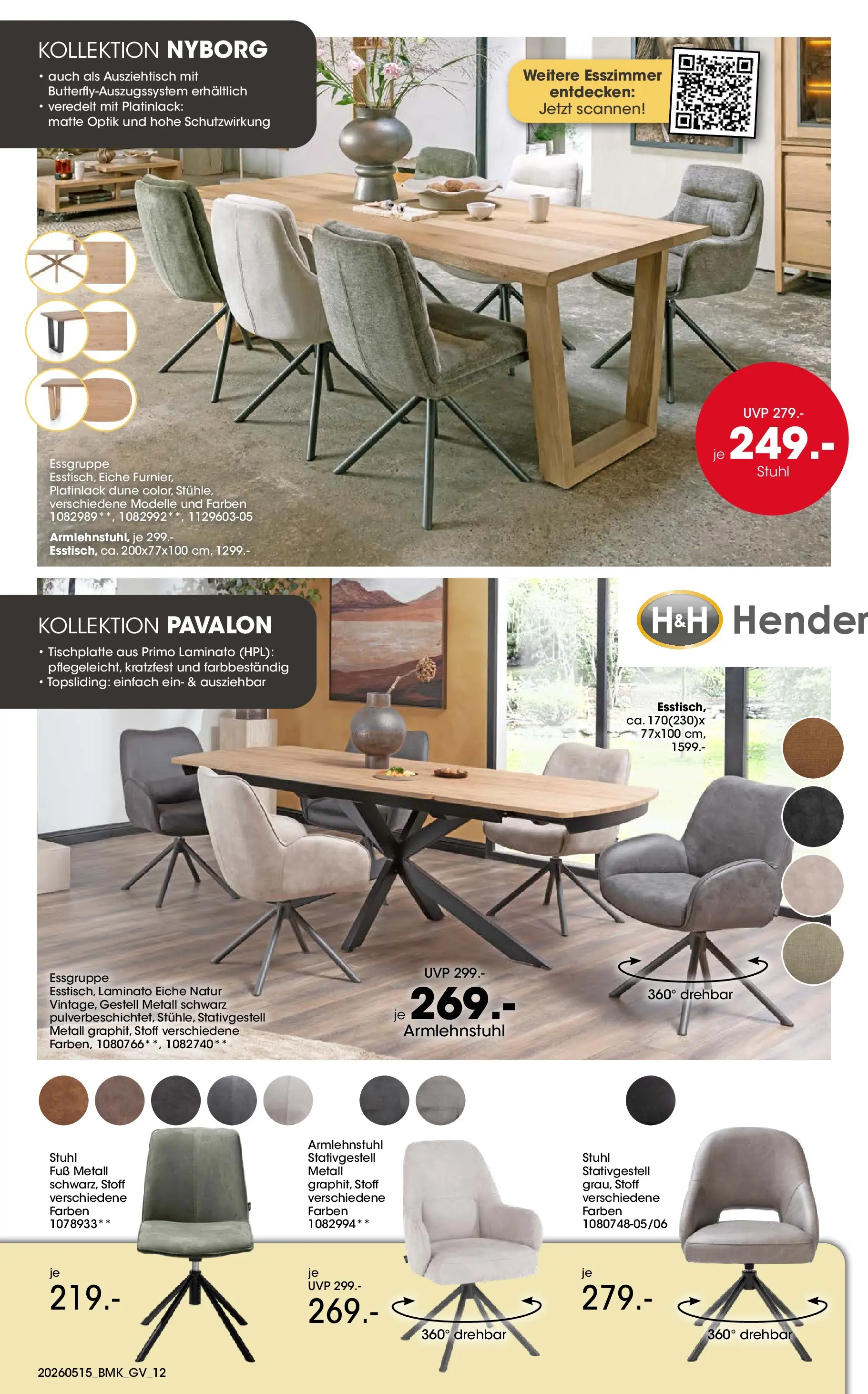 Möbel Martin Mai-Angebote (ab 15.05.2026) zum Blättern | Seite: 12 | Produkte: Essgruppe, Stuhl