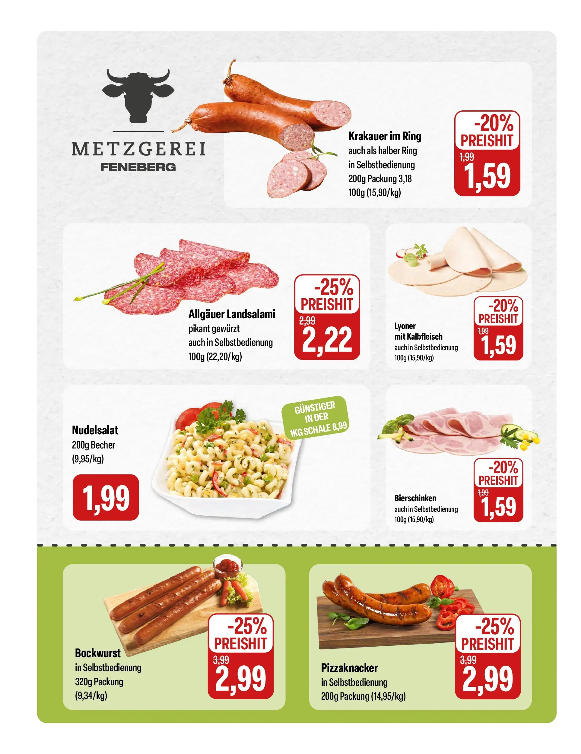 Feneberg Aktuelle Angebote (ab 15.05.2026) zum Blättern | Seite: 2 | Produkte: Bockwurst