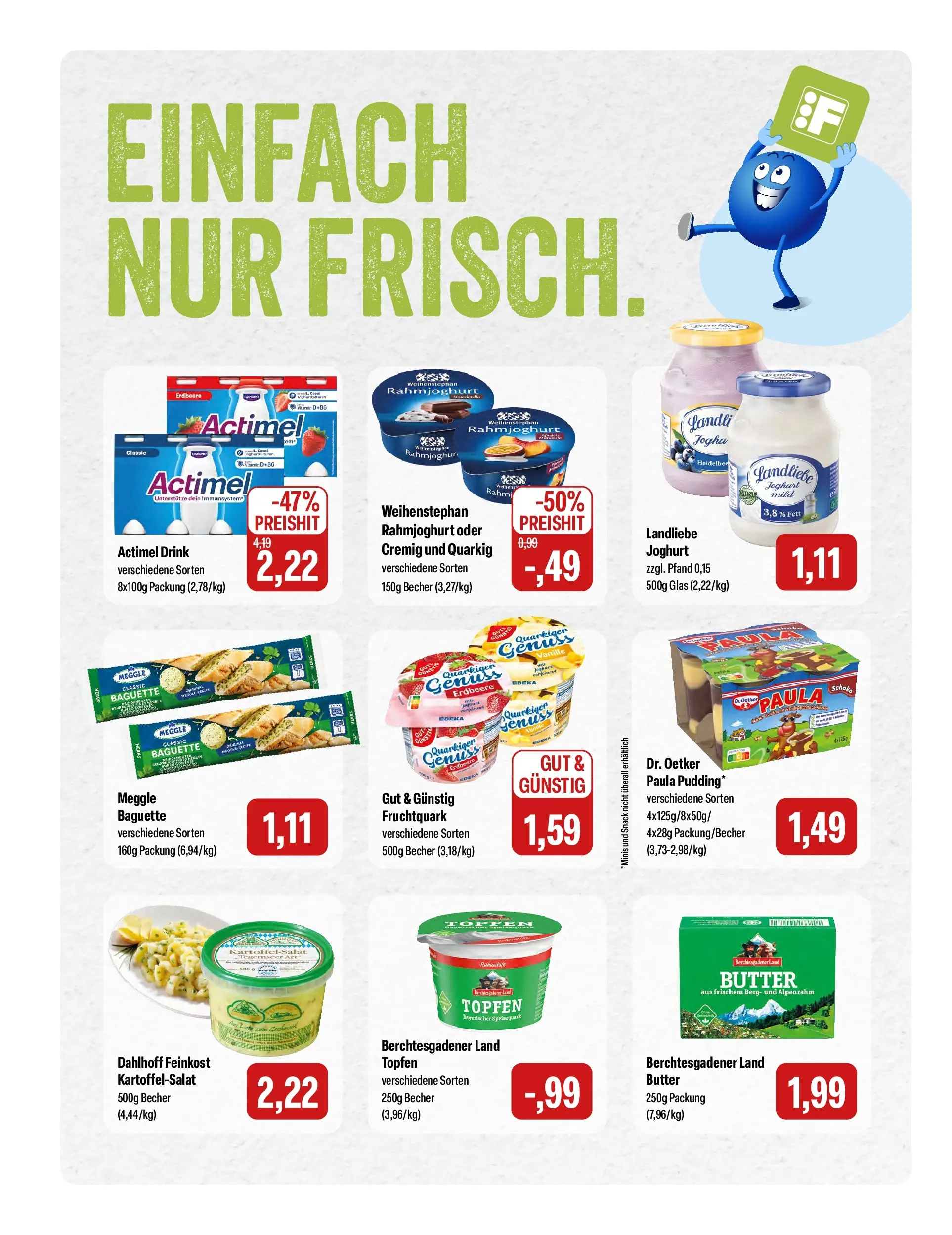 Feneberg Aktuelle Angebote (ab 15.05.2026) zum Blättern | Seite: 6 | Produkte: Actimel, Joghurt, Baguette, Speisequark
