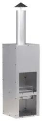 Feuerstelle Makarima ca. 45x199x45 cm Silber