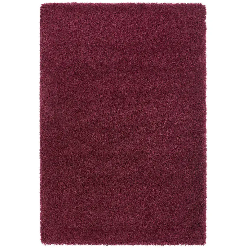 Hochflorteppich 65/130 cm Bordeaux