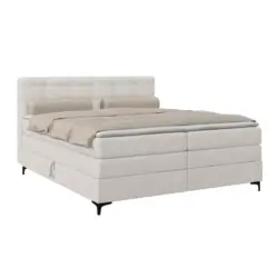 Boxspringbett mit Matratze 180x200 Mitto Beige