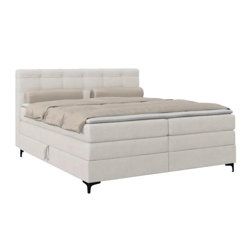 Boxspringbett mit Matratze 180x200 Mitto Beige