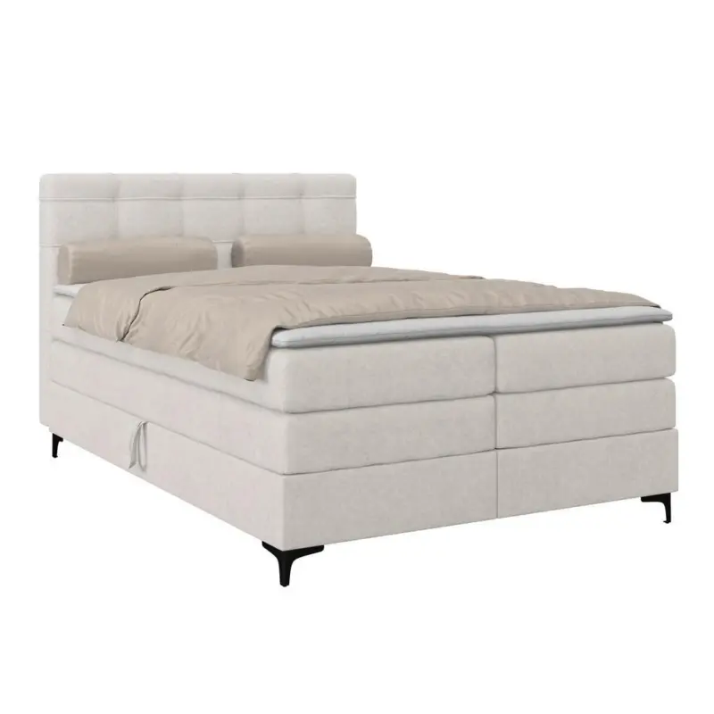 Boxspringbett MITTO Beige 140x200 cm