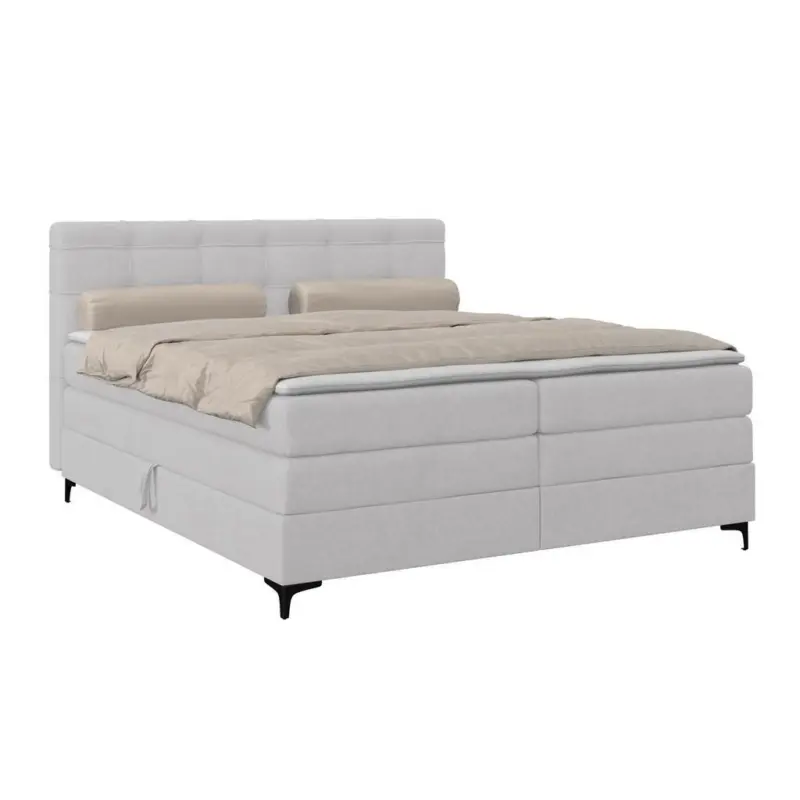 Boxspringbett MITTO Silberfarben 160x200 cm