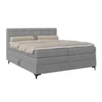 M&ouml;belix Boxspringbett MITTO Hellgrau 180x200 cm