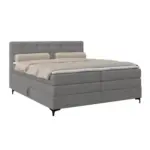 M&ouml;belix Boxspringbett MITTO Grau 180x200 cm