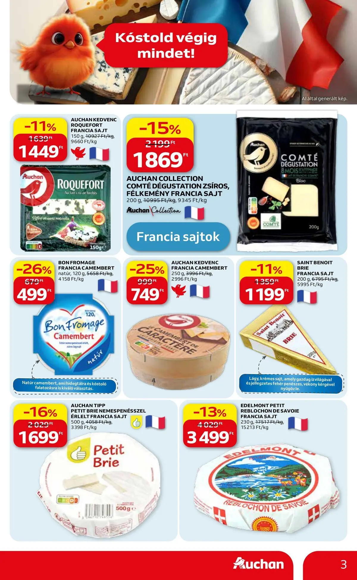 Auchan akciós újság Fót - 2026.05.08. -tól/töl > akció, lapozható szórólap 🛍️ | Oldal: 3