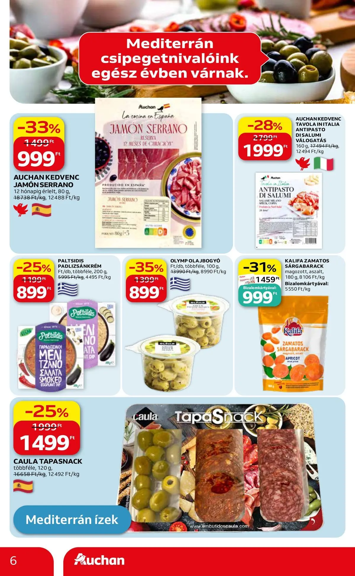 Auchan akciós újság Fót - 2026.05.08. -tól/töl > akció, lapozható szórólap 🛍️ | Oldal: 6