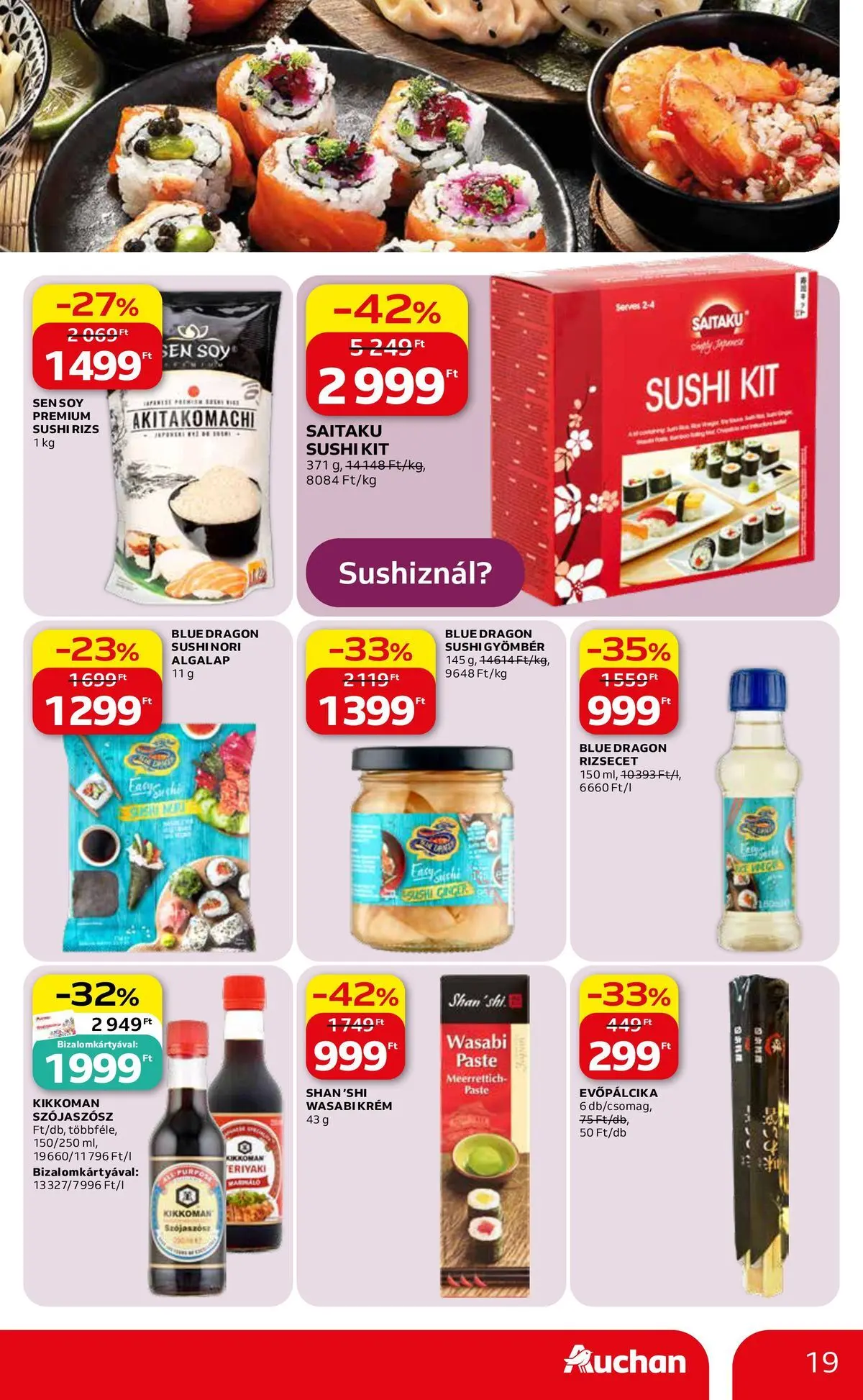 Auchan akciós újság Fót - 2026.05.08. -tól/töl > akció, lapozható szórólap 🛍️ | Oldal: 19