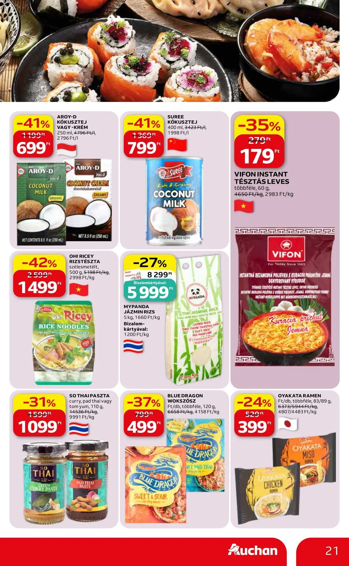 Auchan akciós újság Fót - 2026.05.08. -tól/töl > akció, lapozható szórólap 🛍️ | Oldal: 21
