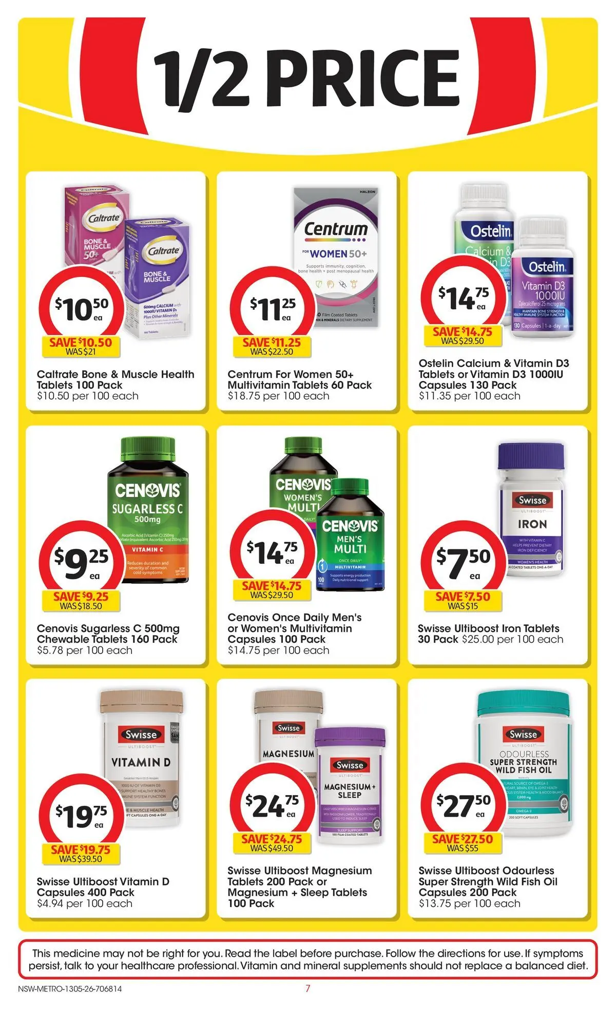 ﻿Coles catalogue valid from 13/05/2026 > Online Australia | Page: 7 | Products: Fish, Multivitamin, Iron, Tablets