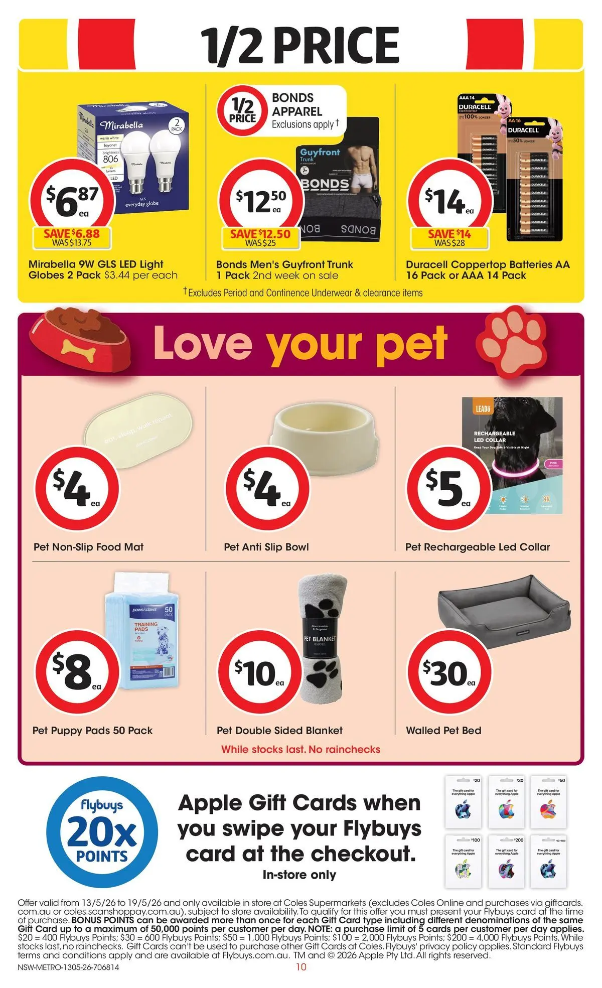 ﻿Coles catalogue valid from 13/05/2026 > Online Australia | Page: 10 | Products: Light, Slip, Underwear, Safe