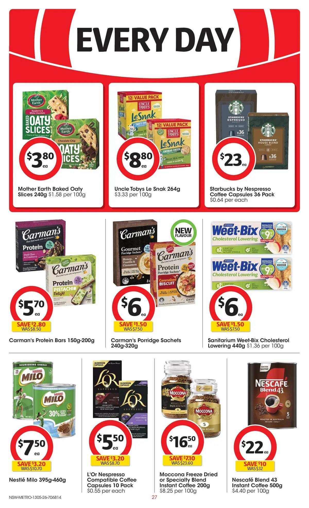 ﻿Coles catalogue valid from 13/05/2026 > Online Australia | Page: 27 | Products: Cups, Cheese, Raspberry, Moccona